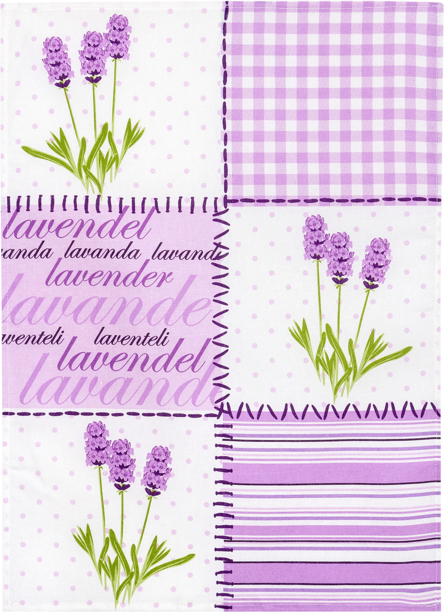 Kracht HL Küchentuch Druck LAVENDELBLÜTEN