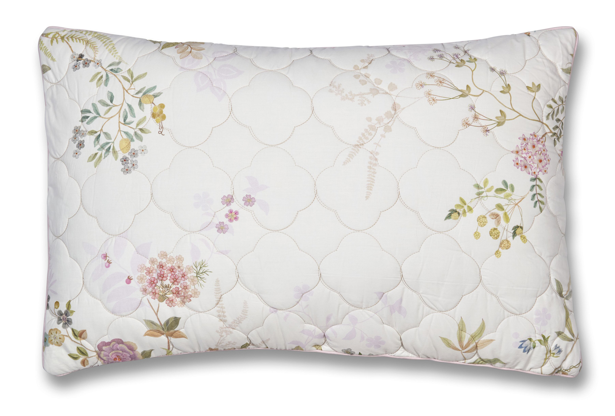 Pip Studio quilted Zierkissen Bustani | weiss