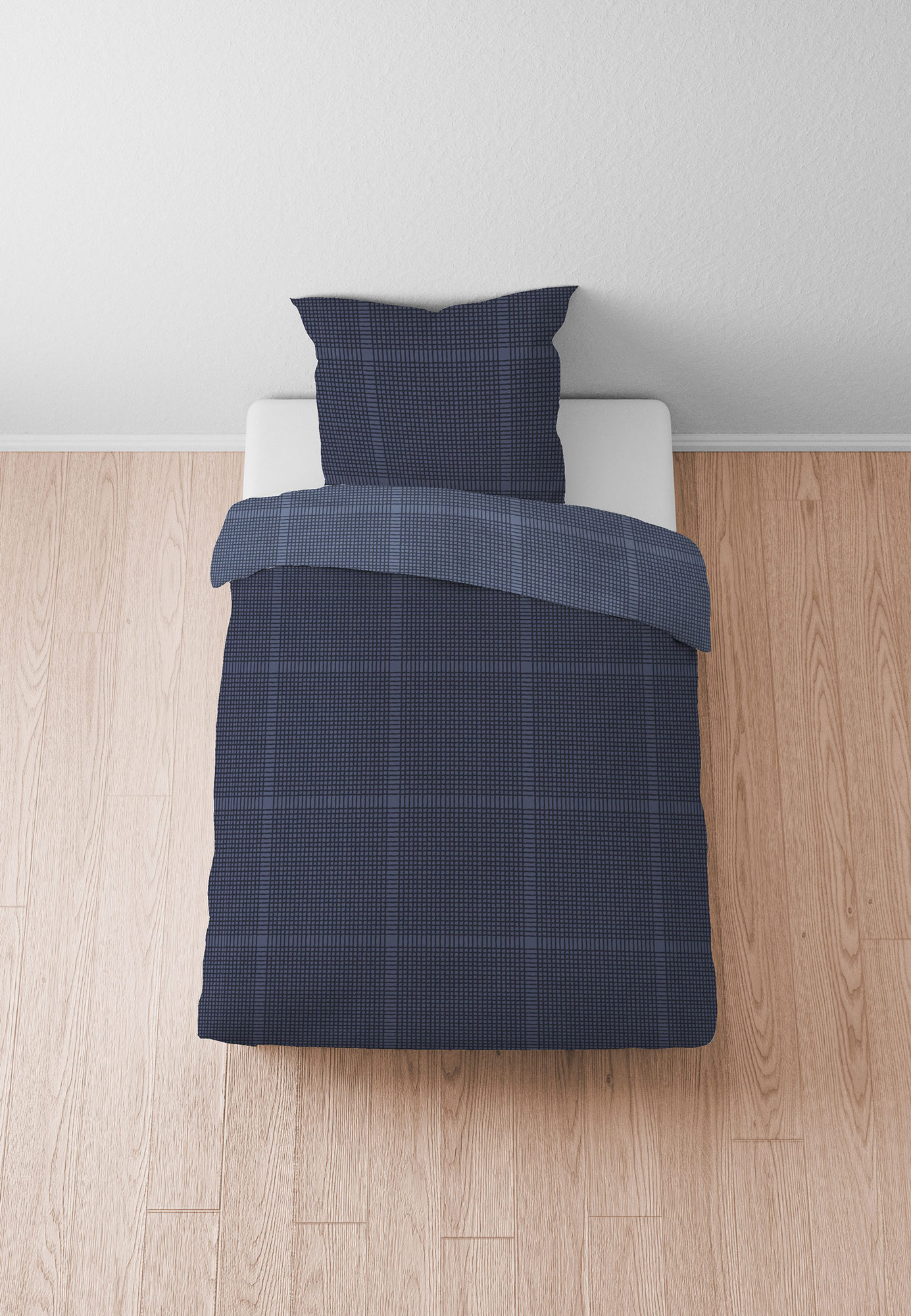 Biberna Satinbettwäsche 0614606 | 290 Marine