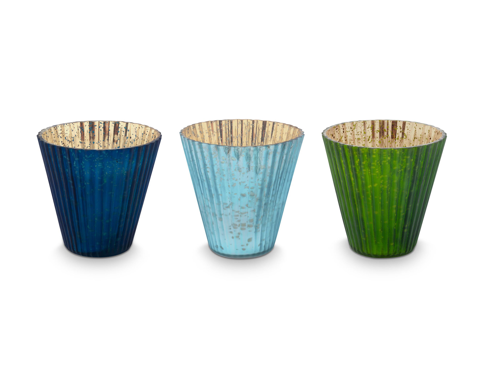 Pip Studio 3er Set Teelichthalter gross Love Birds | blau