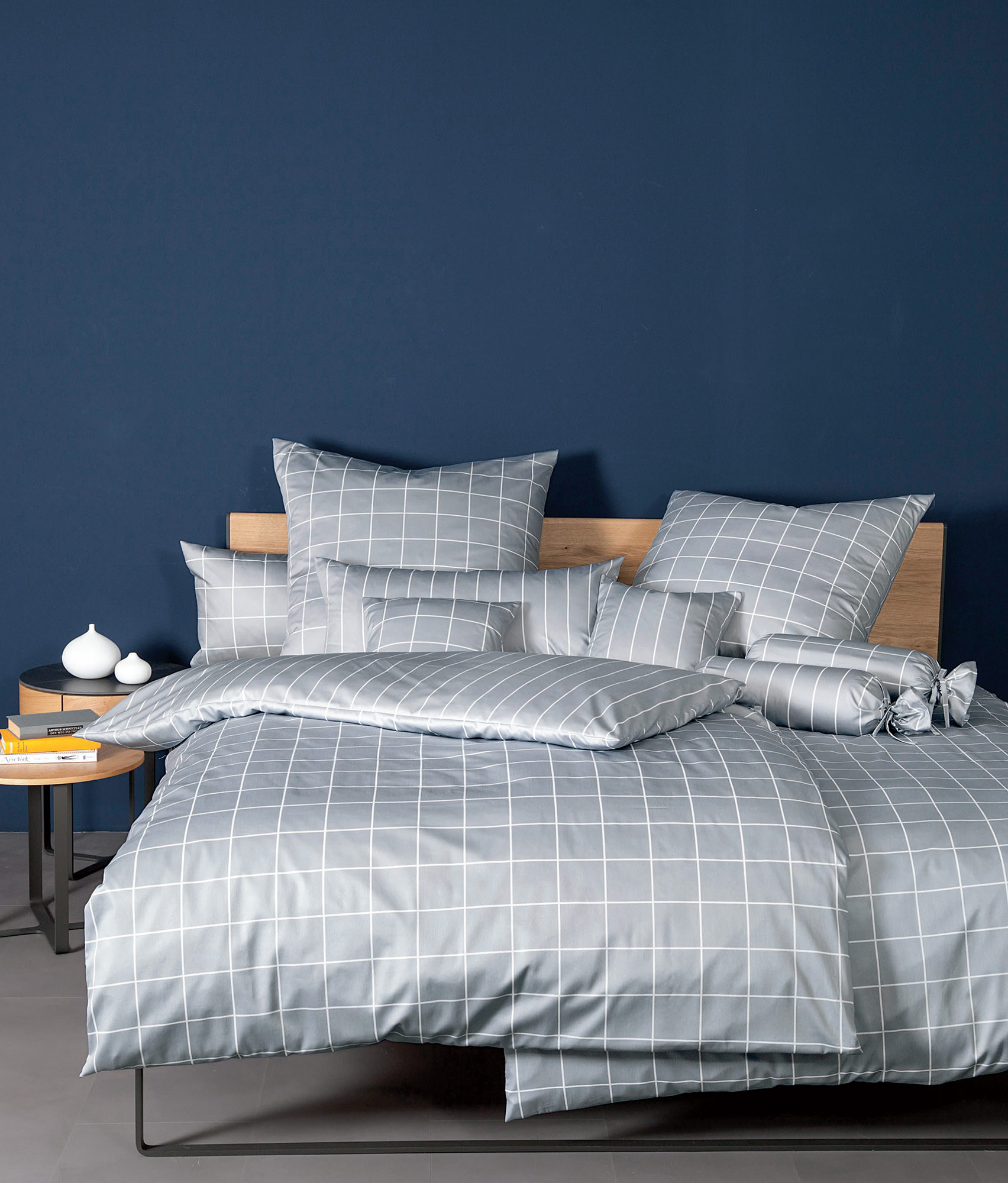 Janine Satin Bettwäsche modernclassic | 28 platin