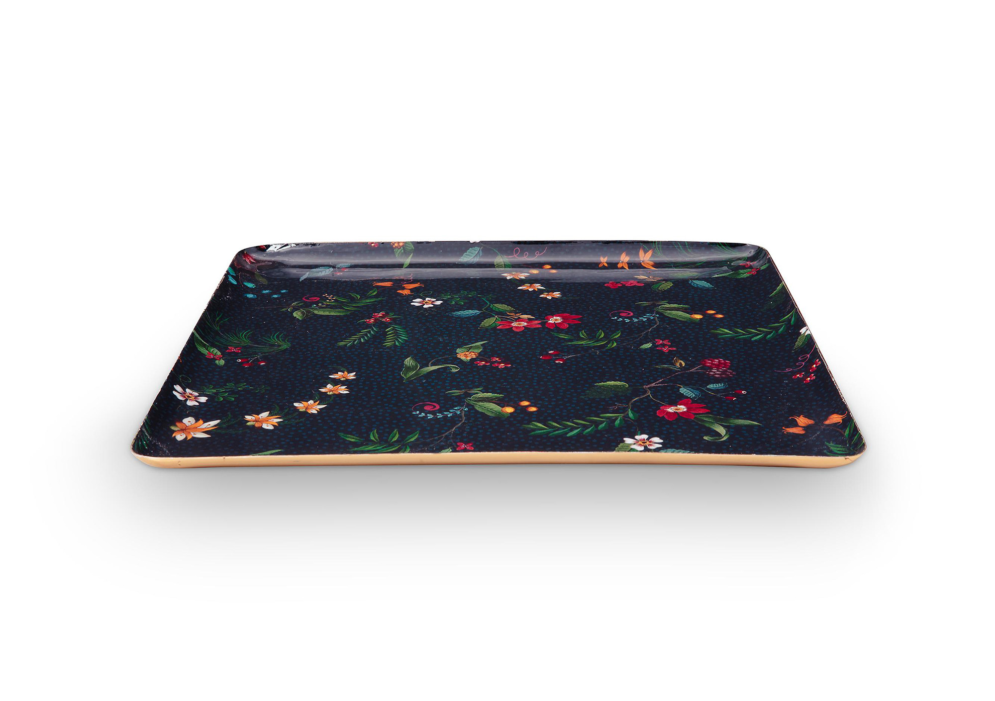 Pip Studio Metall Tablett medium Berry Blues | blau