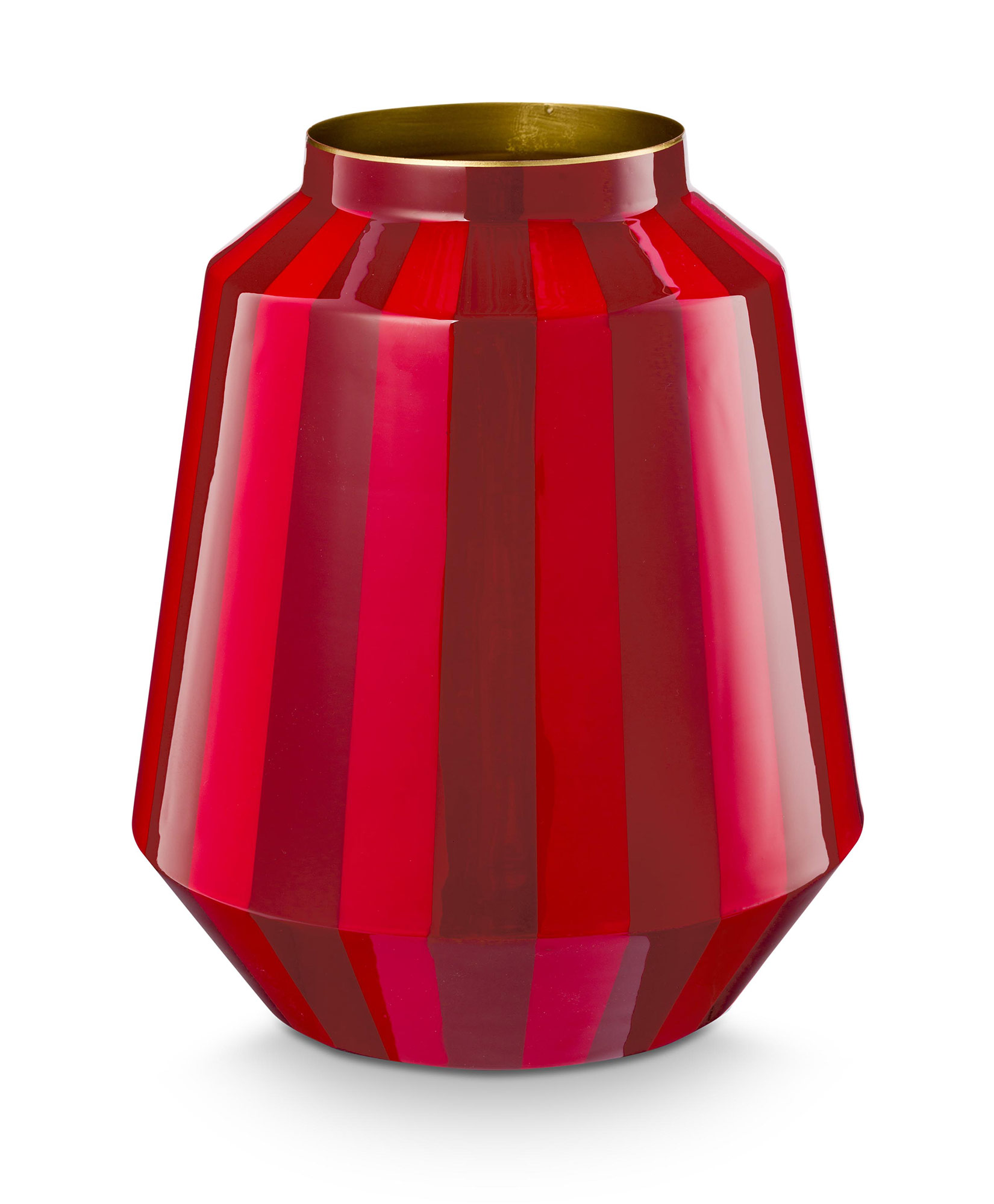 Pip Studio Vase Metall Home Accessories | dunkelrot