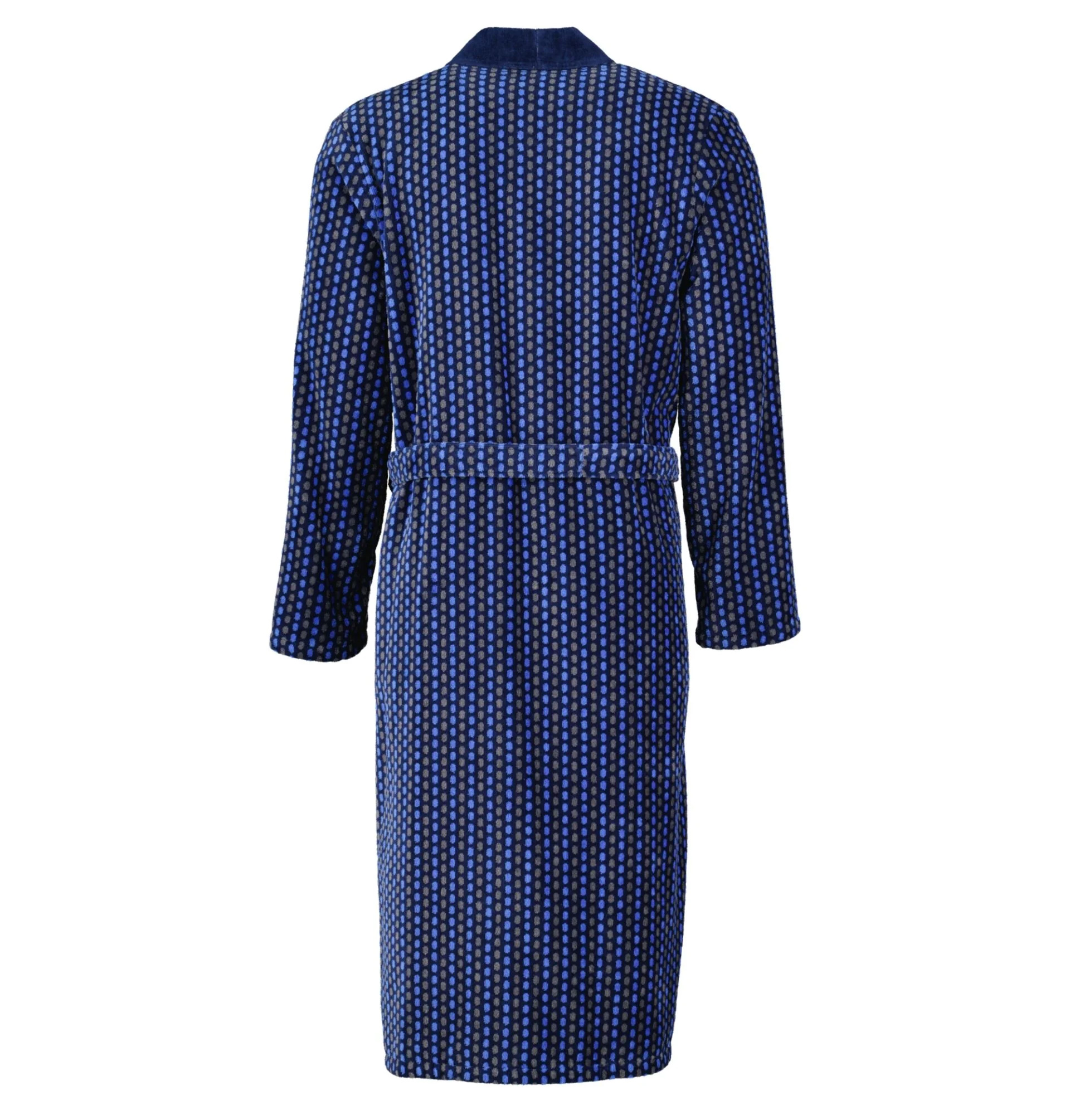 Cawö Herren Kimono-Bademantel 4851 | 11 blau