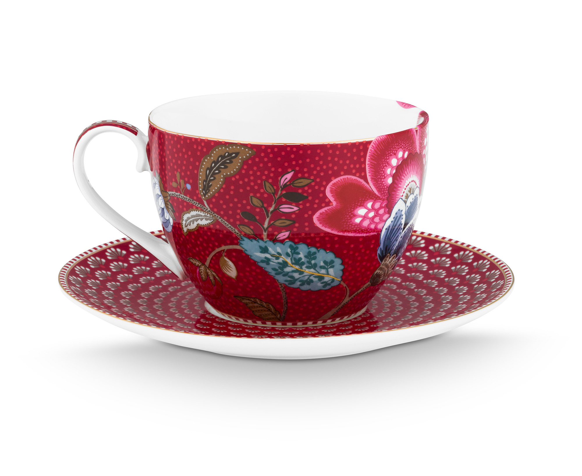 Pip Studio 2er Set Tasse & Untertasse Blooming Tales | Dark