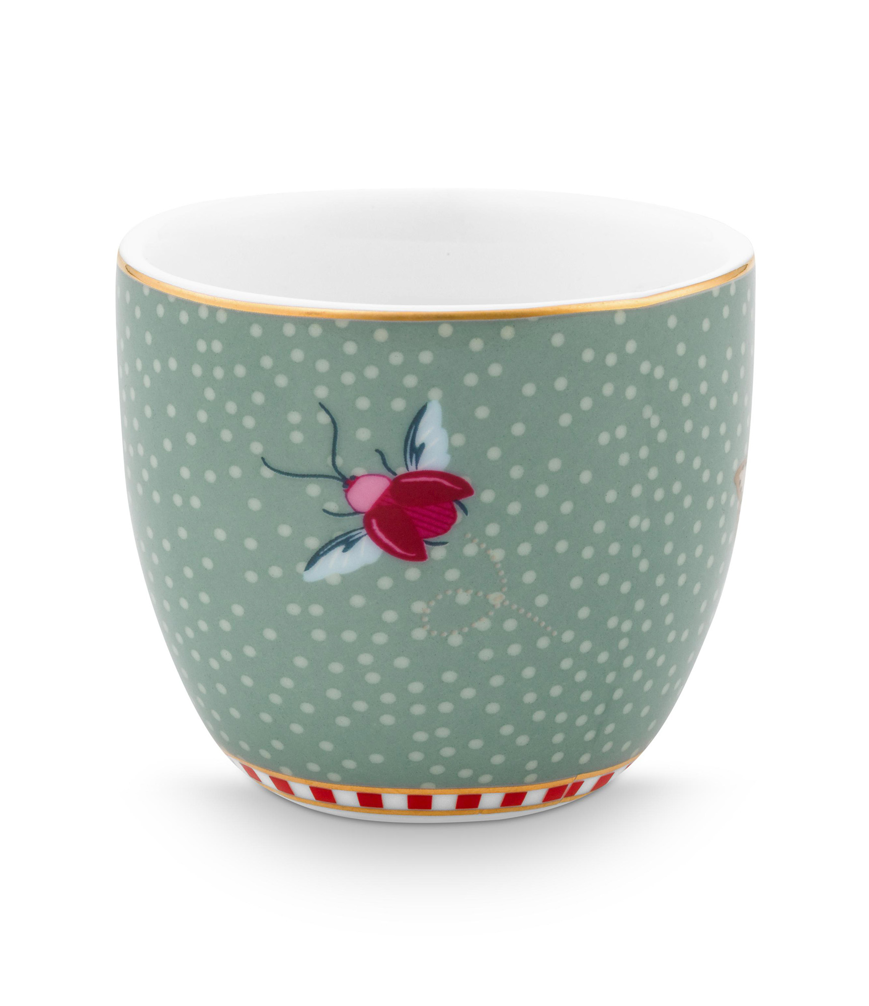 Pip Studio 4er Set Eierbecher Blooming Tales | Fantasy Blue