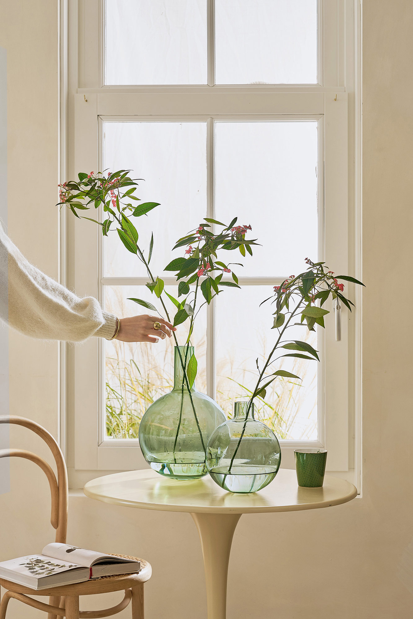 Pip Studio Glas Vase | grün