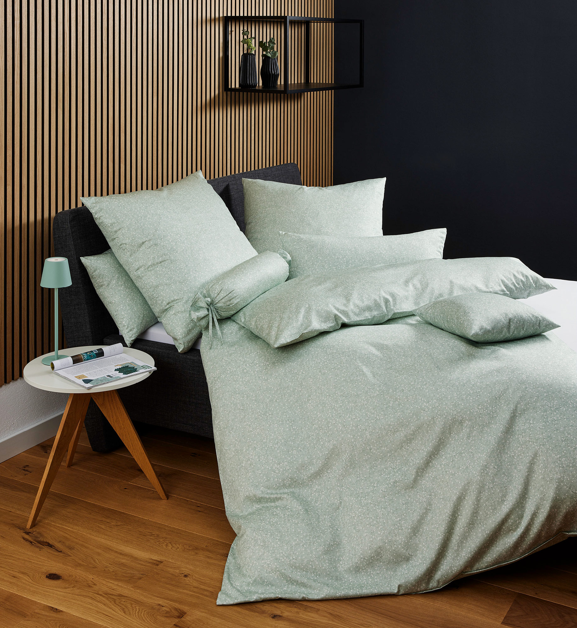 Janine Jersey-Bettwäsche Carmen S | 06 salbeigrün
