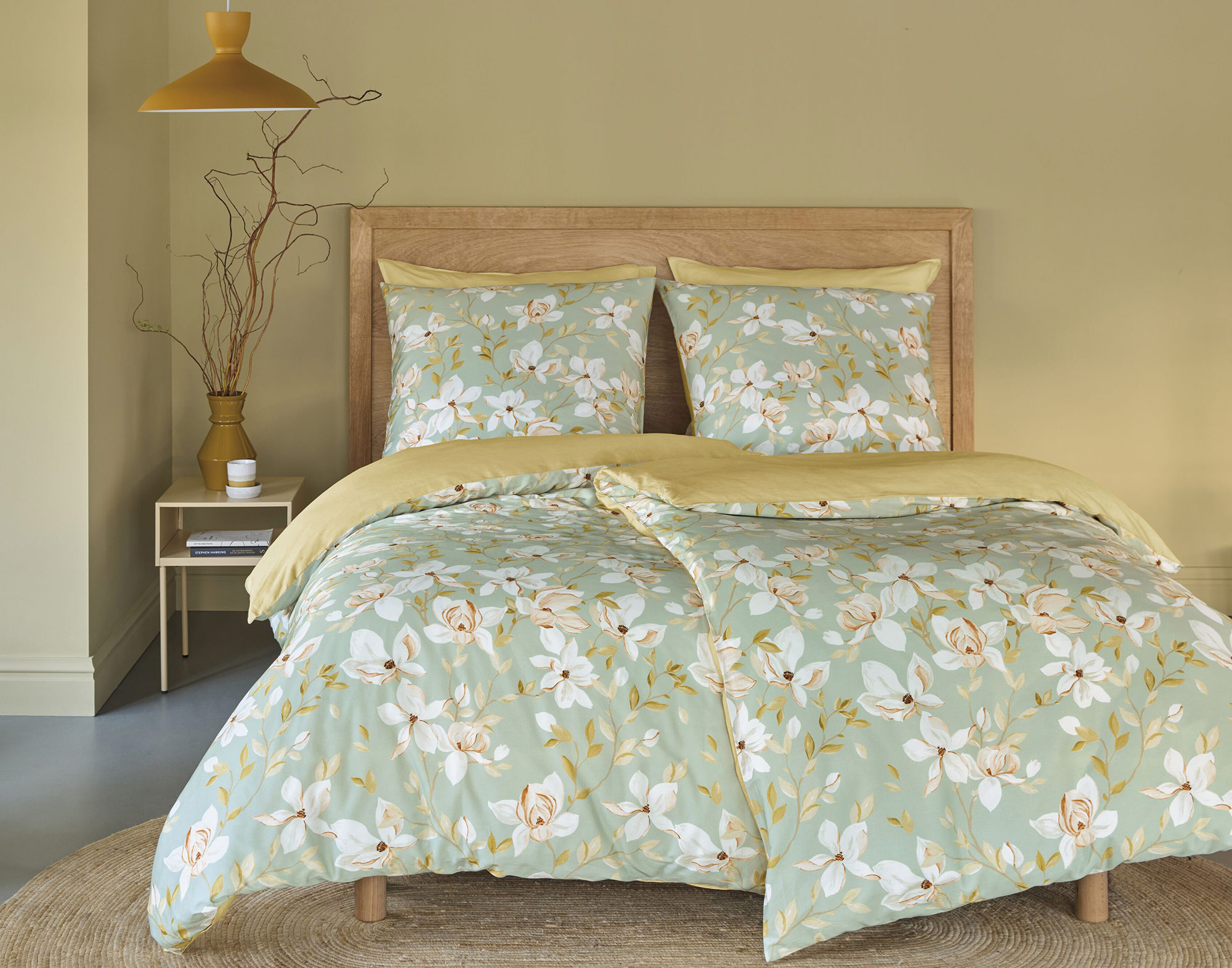 Beddinghouse Baumwoll-Bettwäsche Katharina | grün