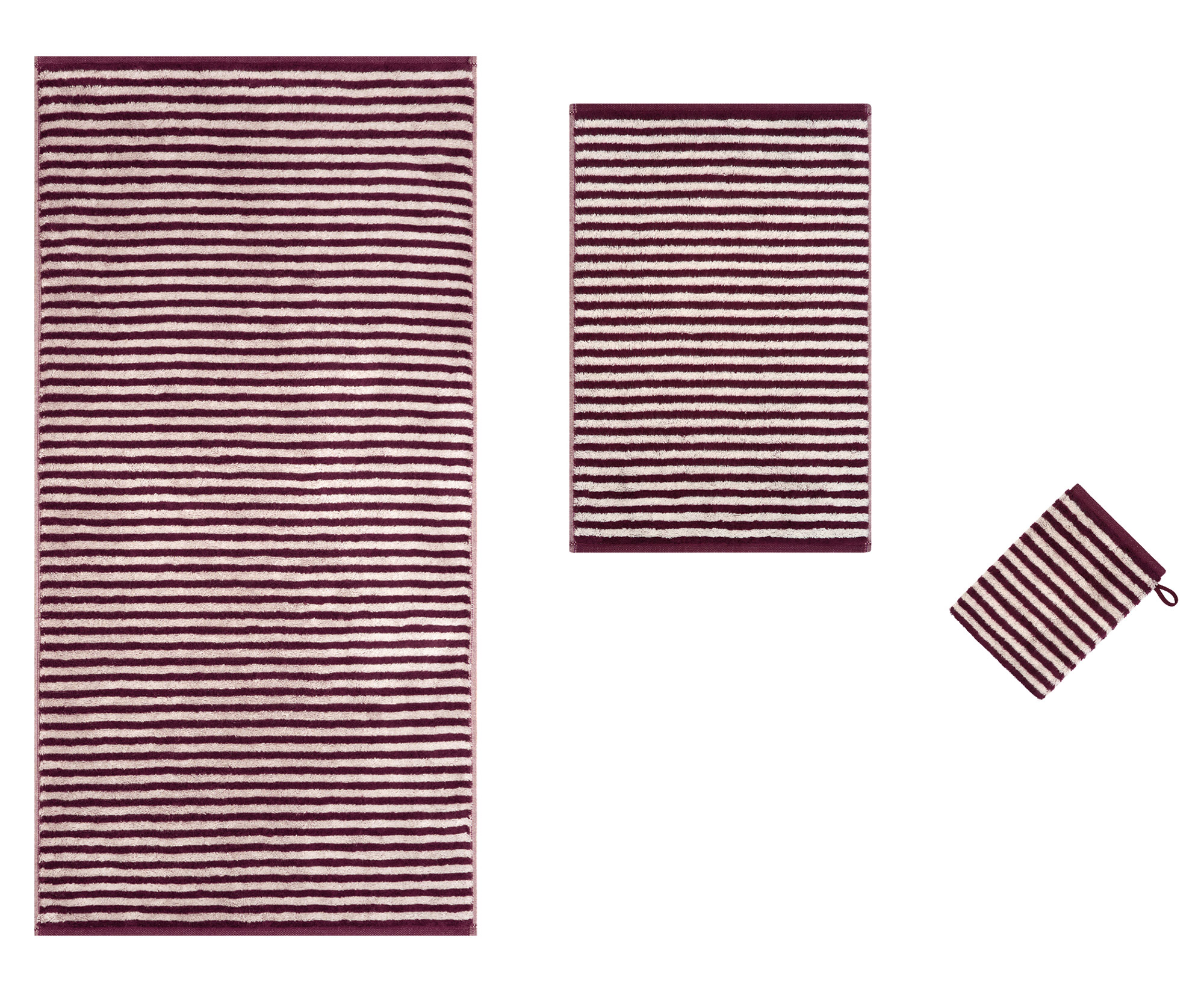Cawö Handtuch Club 6300 | 87 burgund