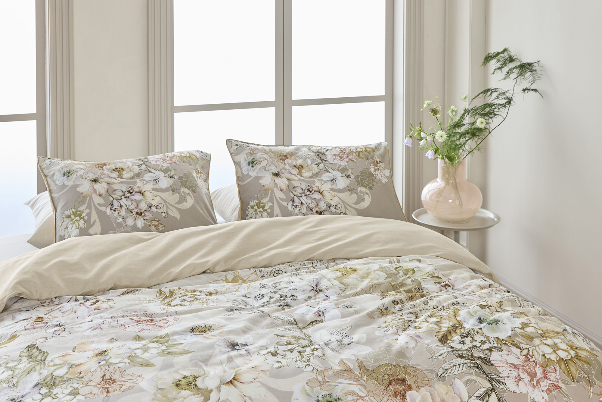 Beddinghouse Satin-Bettwäsche Existence | natur