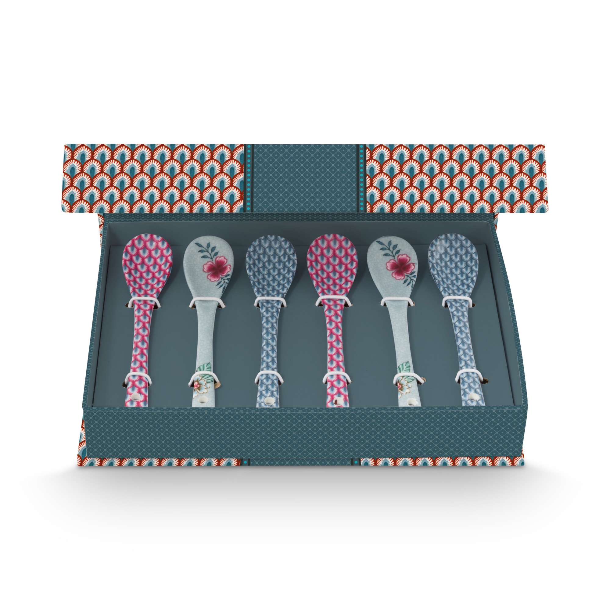 Pip Studio Geschenkset Teelöffel Flower Festival | Blau