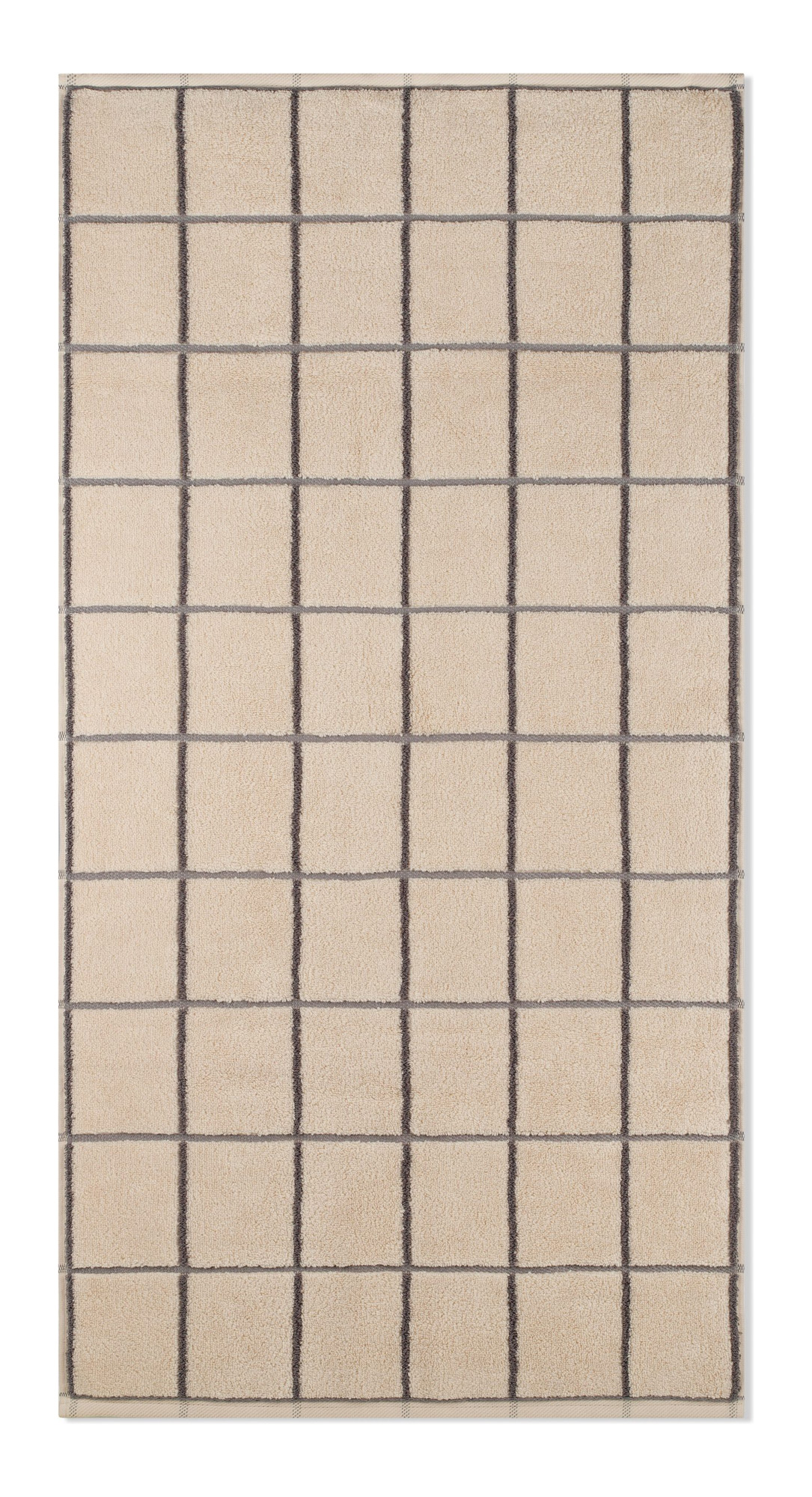 Ross Handtuch Sensual Skin Karo 9032 | 56 Natur-Flanell