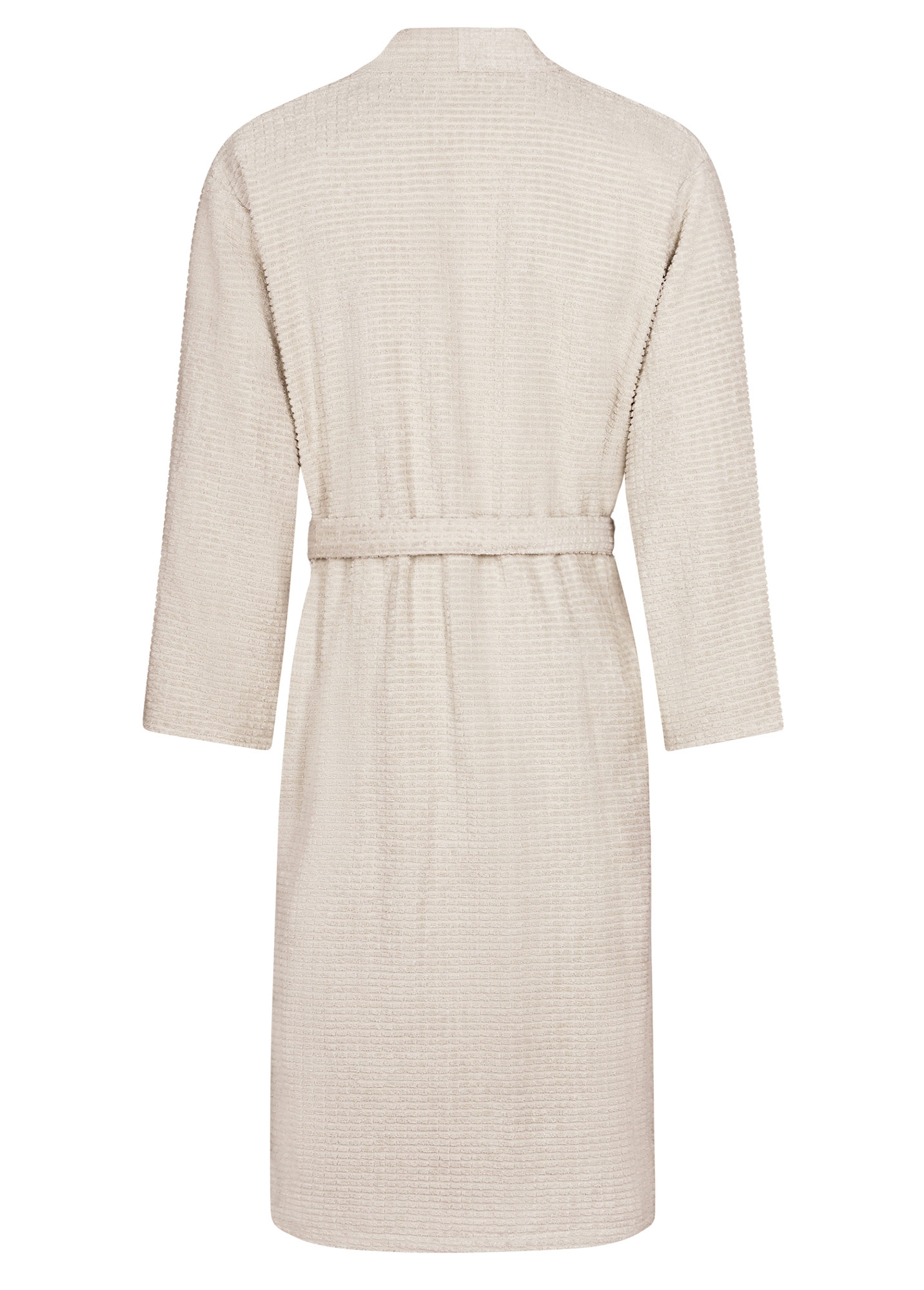 Cawö Herren Kimono-Bademantel 6526 | 366 travertin