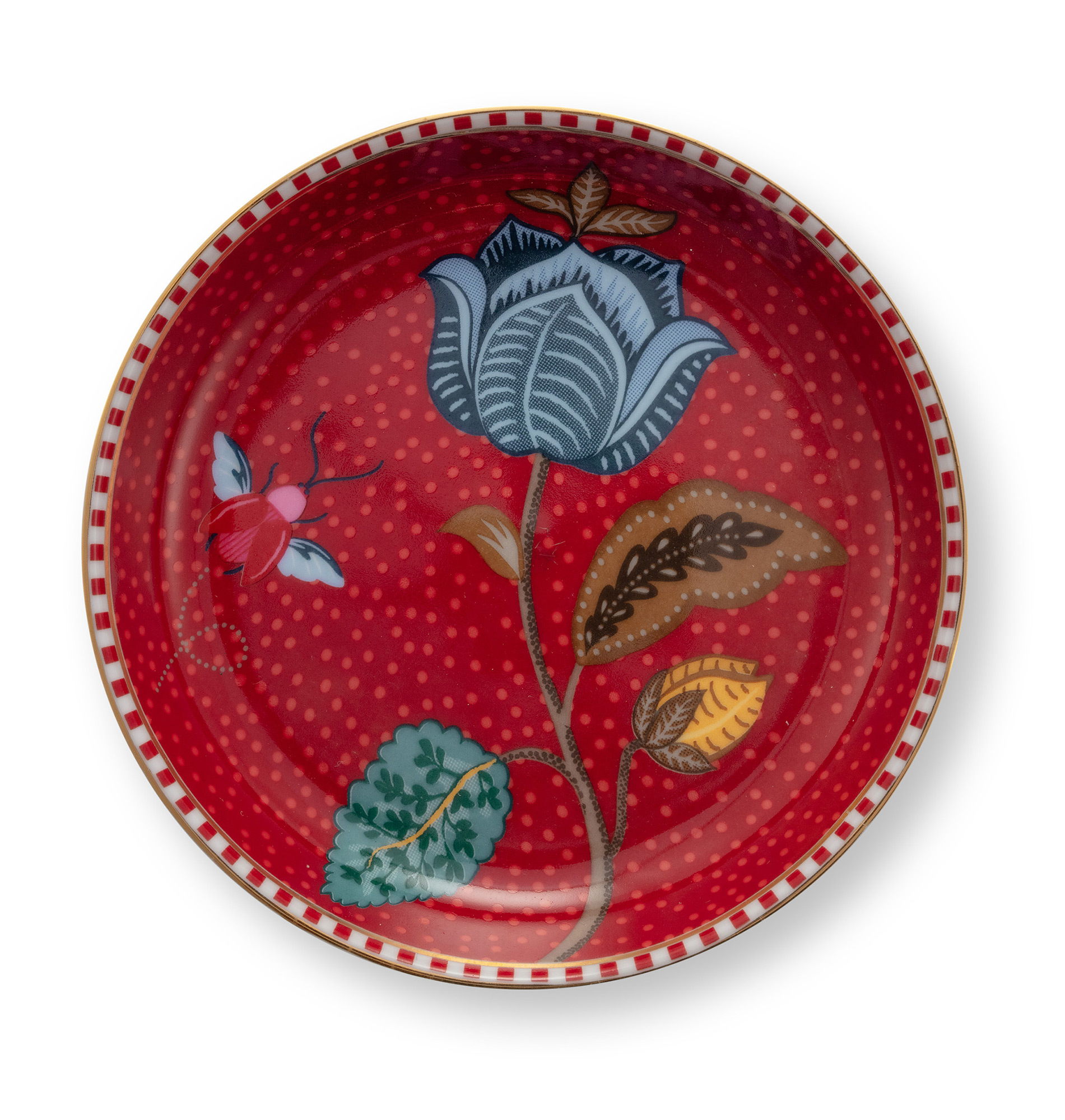 Pip Studio Teebeutelablage Blooming Tales | Dark Red