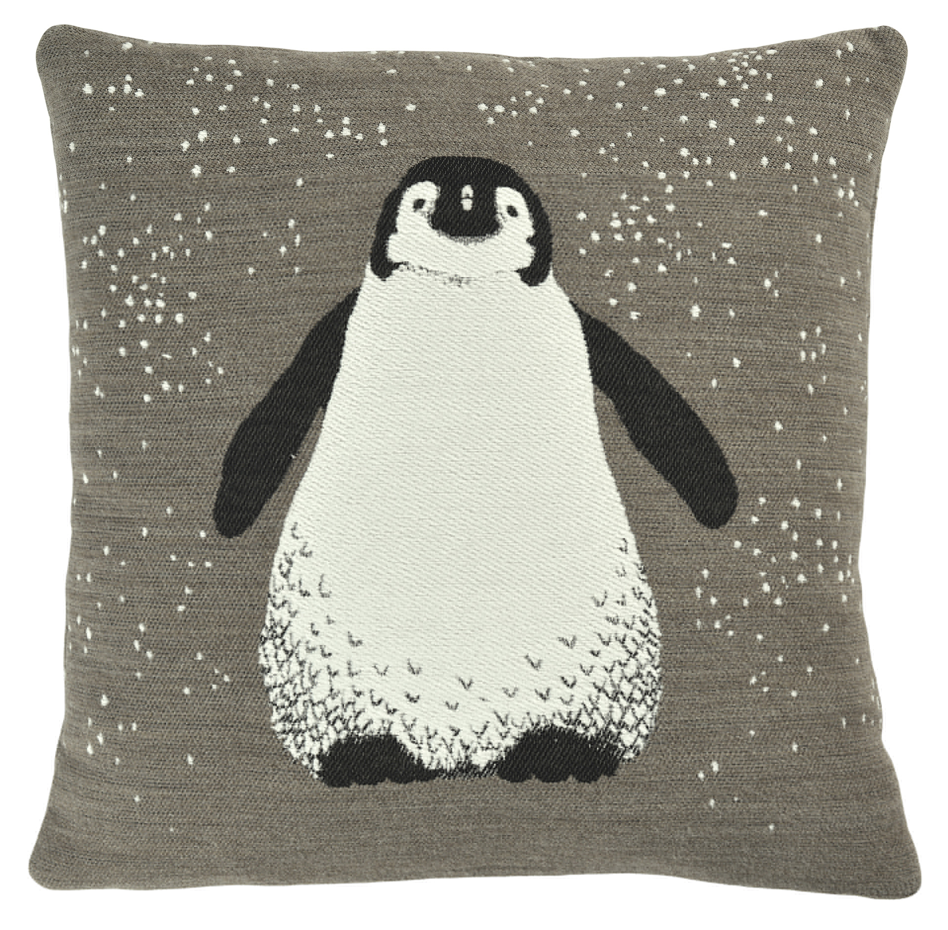 Sander Kissenhülle Ping Pinguin | 27 taupe