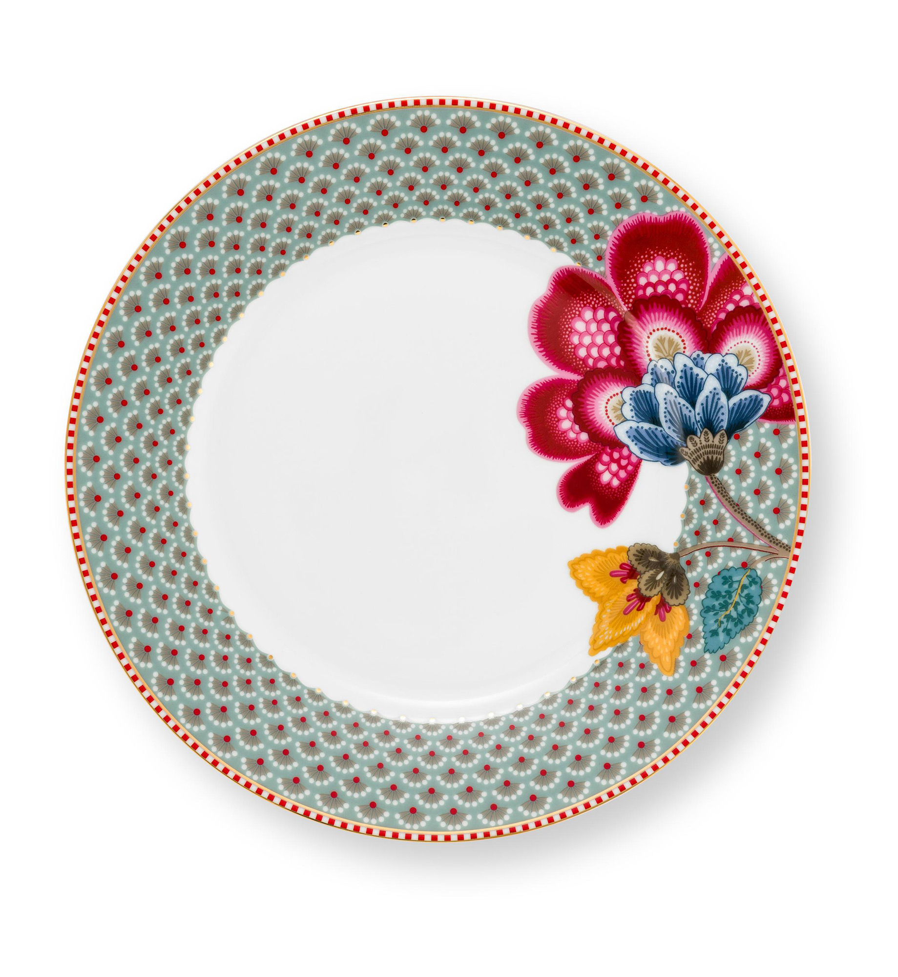 Pip Studio Frühstücksteller Blooming Tales | Blue