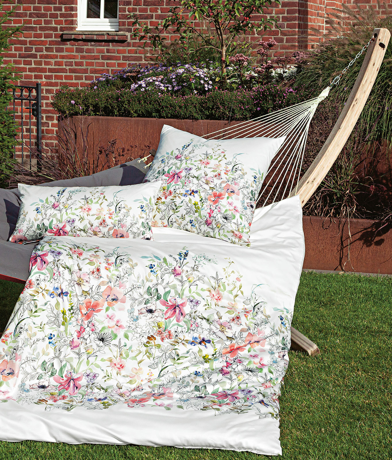 Janine Jersey-Bettwäsche Carmen S | 01 rot silberrosa