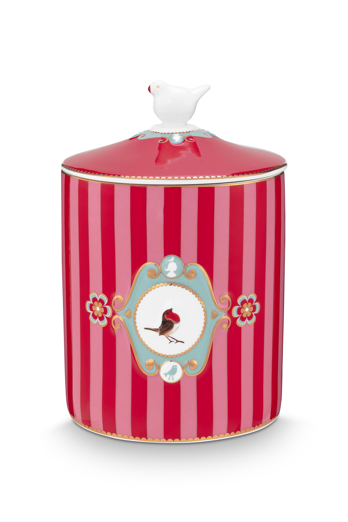 Pip Studio Vorratsdose Love Birds | rot-pink
