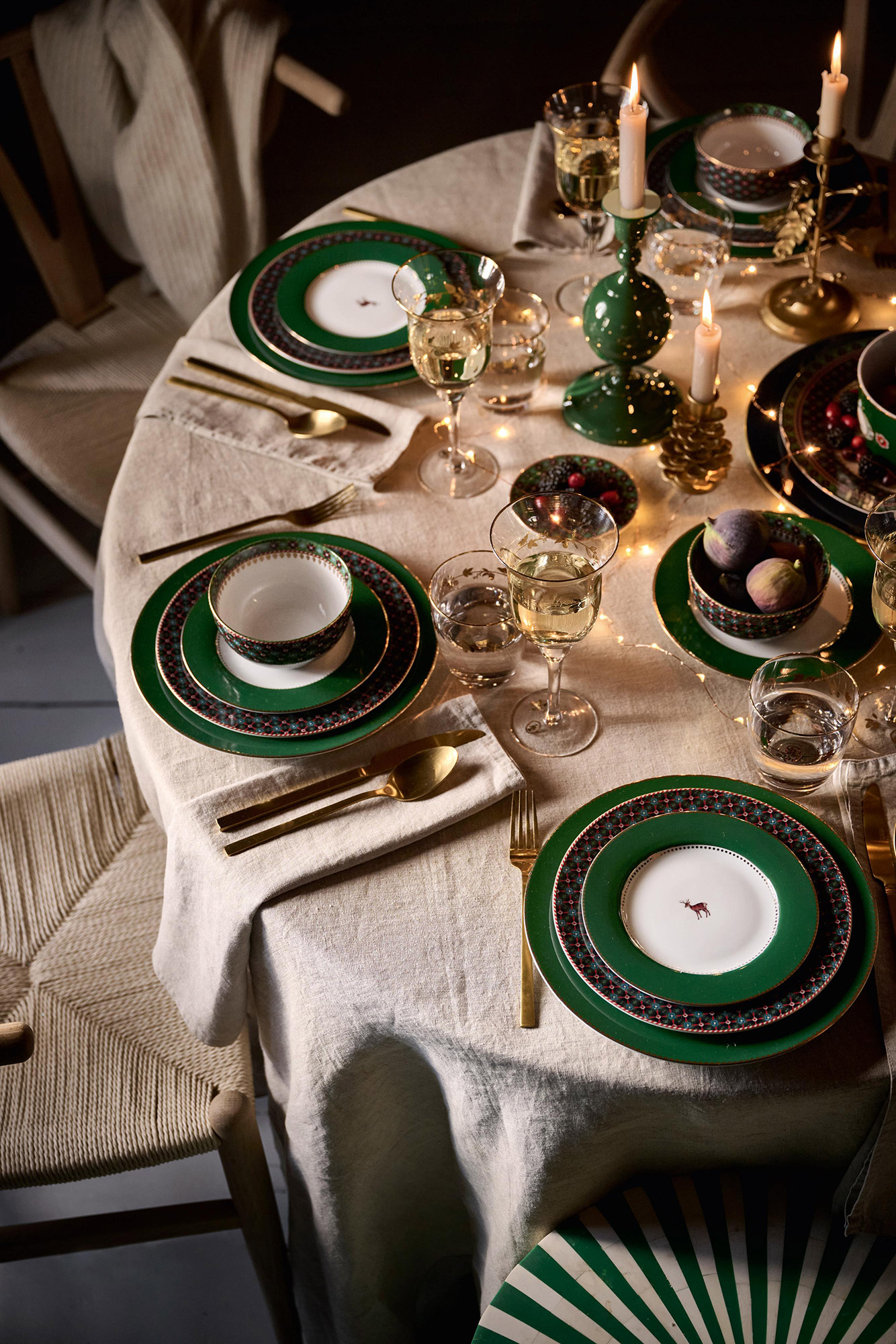 Pip Studio Weinglas Love Birds Winter Wonderland | Gold