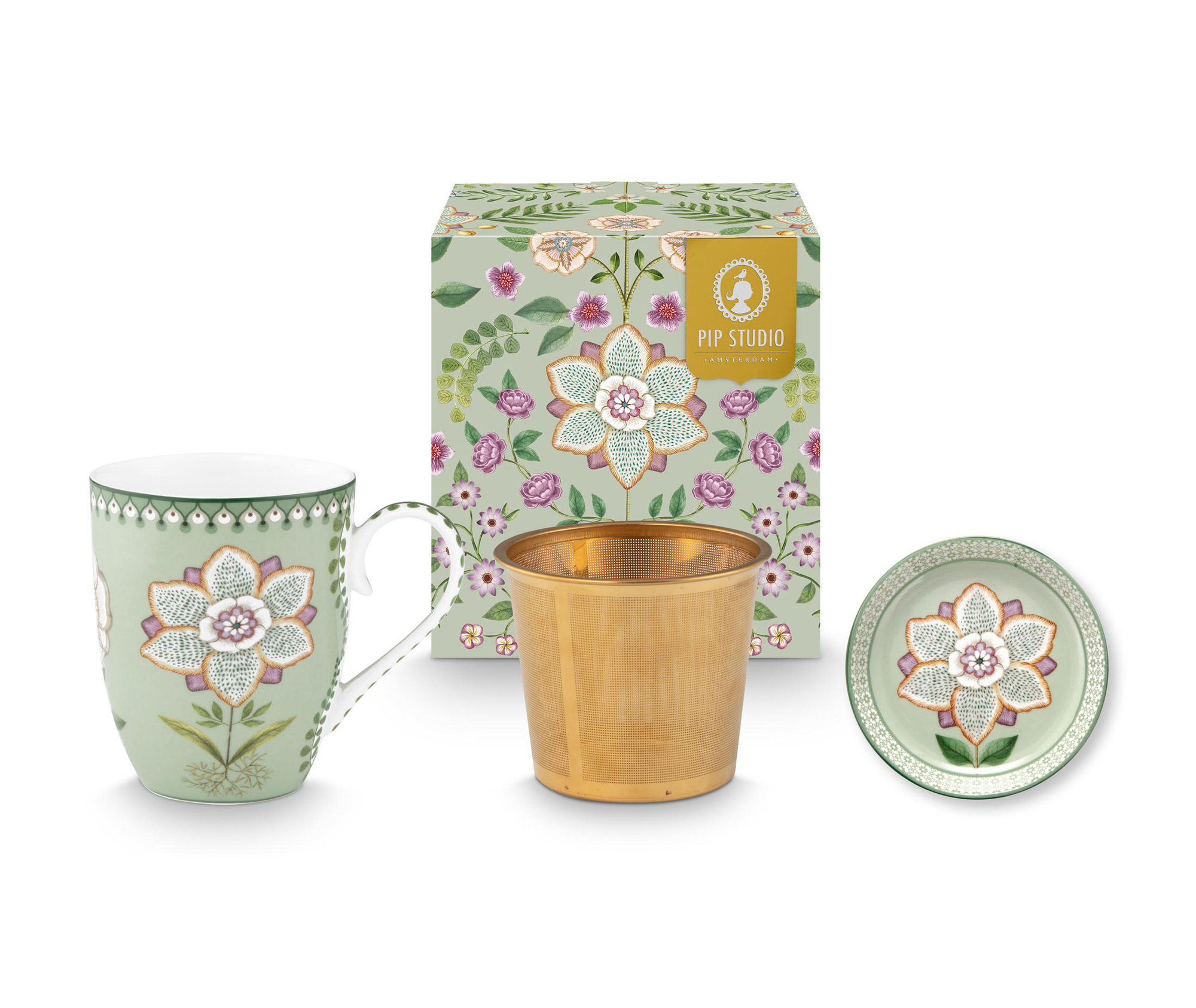 Pip Studio Tea for One Lily & Lotus | Light Green