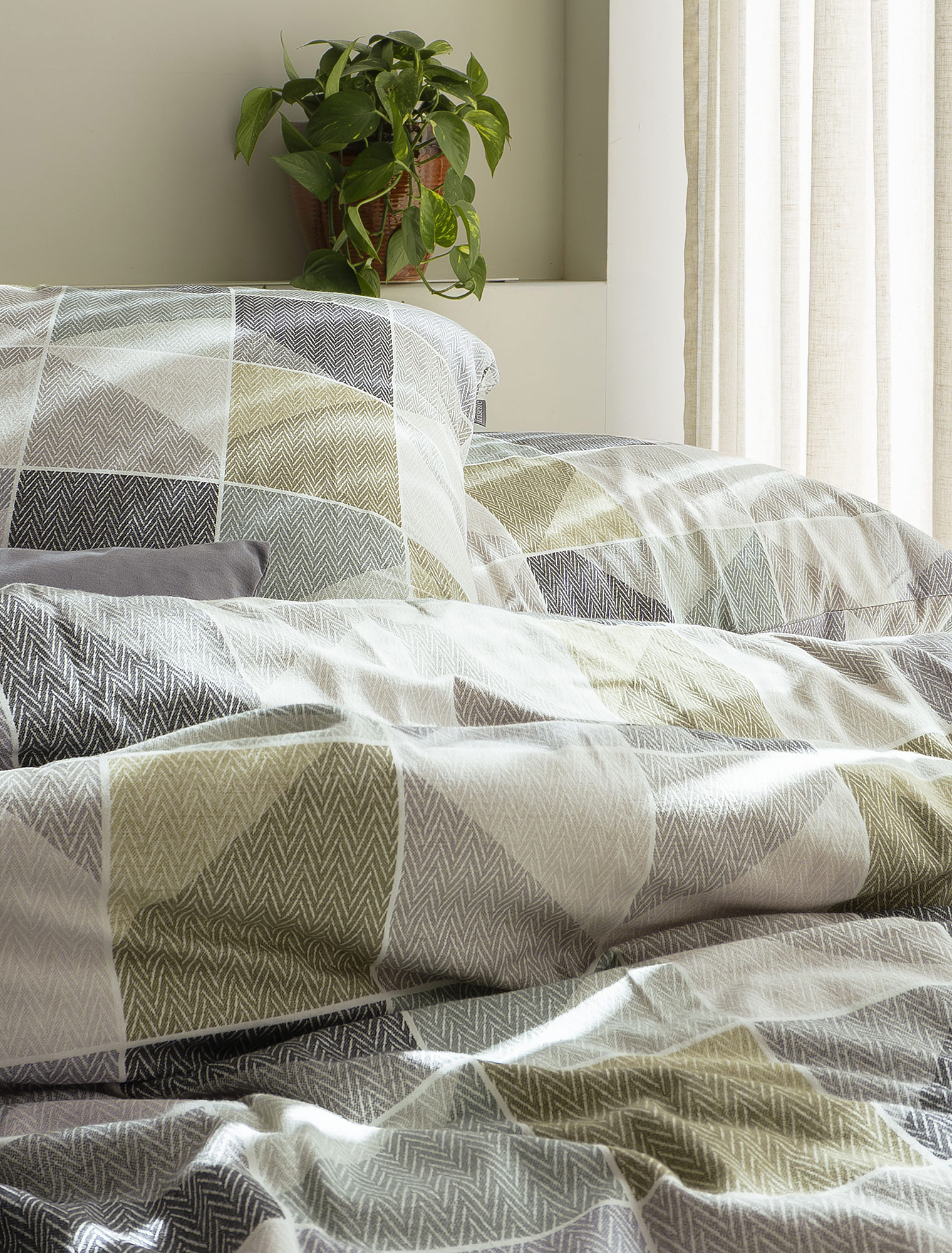 Irisette Feinbiberbettwäsche Koala 8646 | 30 grün