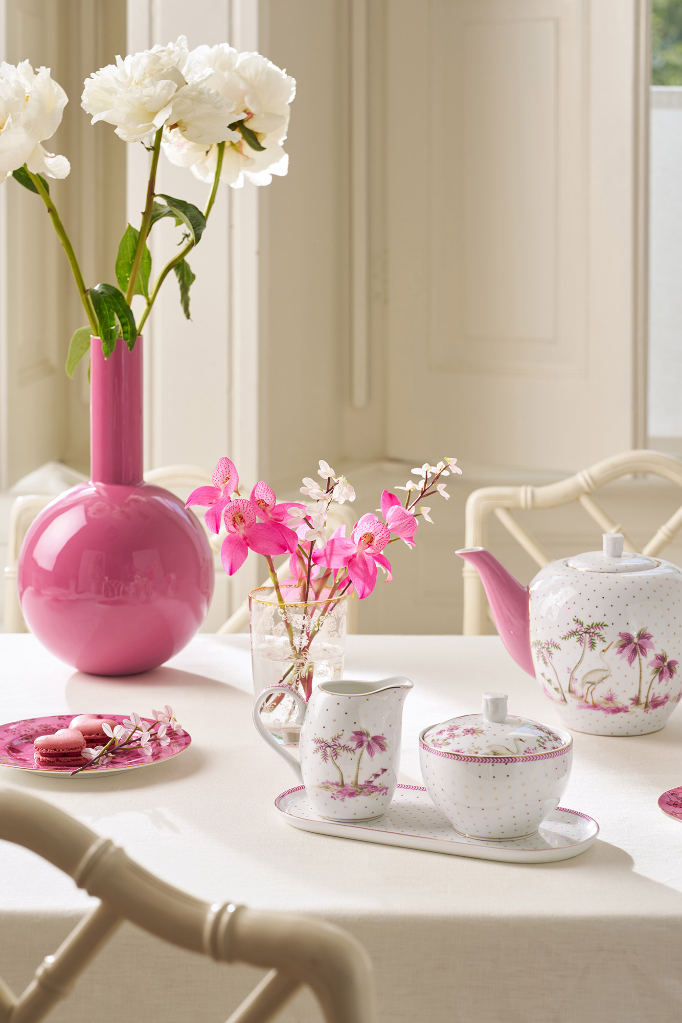 Pip Studio Zucker- und Milchschale Jolie | gold pink