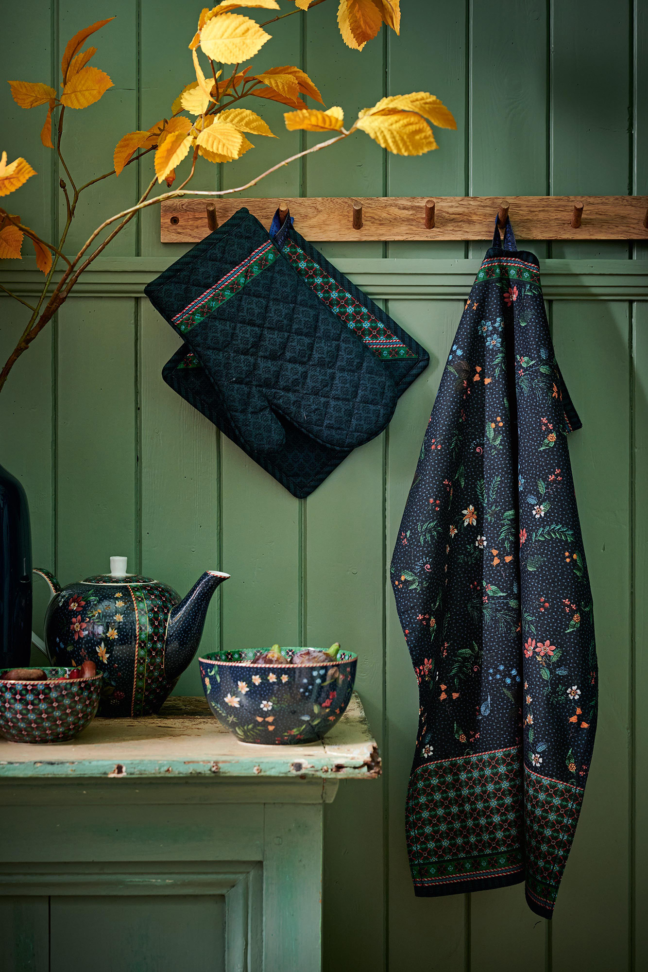 Pip Studio Ofenhandschuh Berry Blues | blau