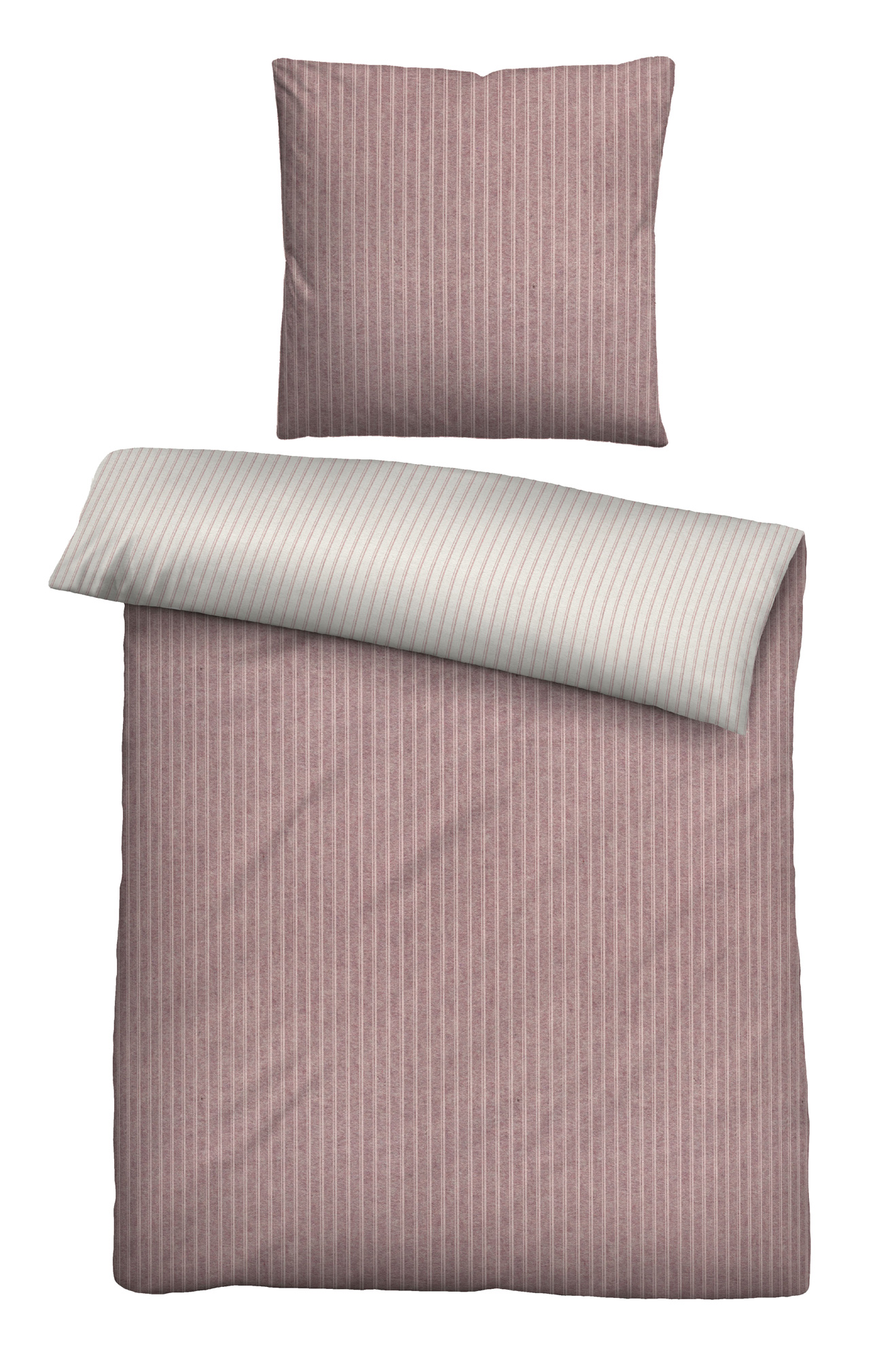Biberna Melange-Flanellbettwäsche 0840507 | 111 Rose