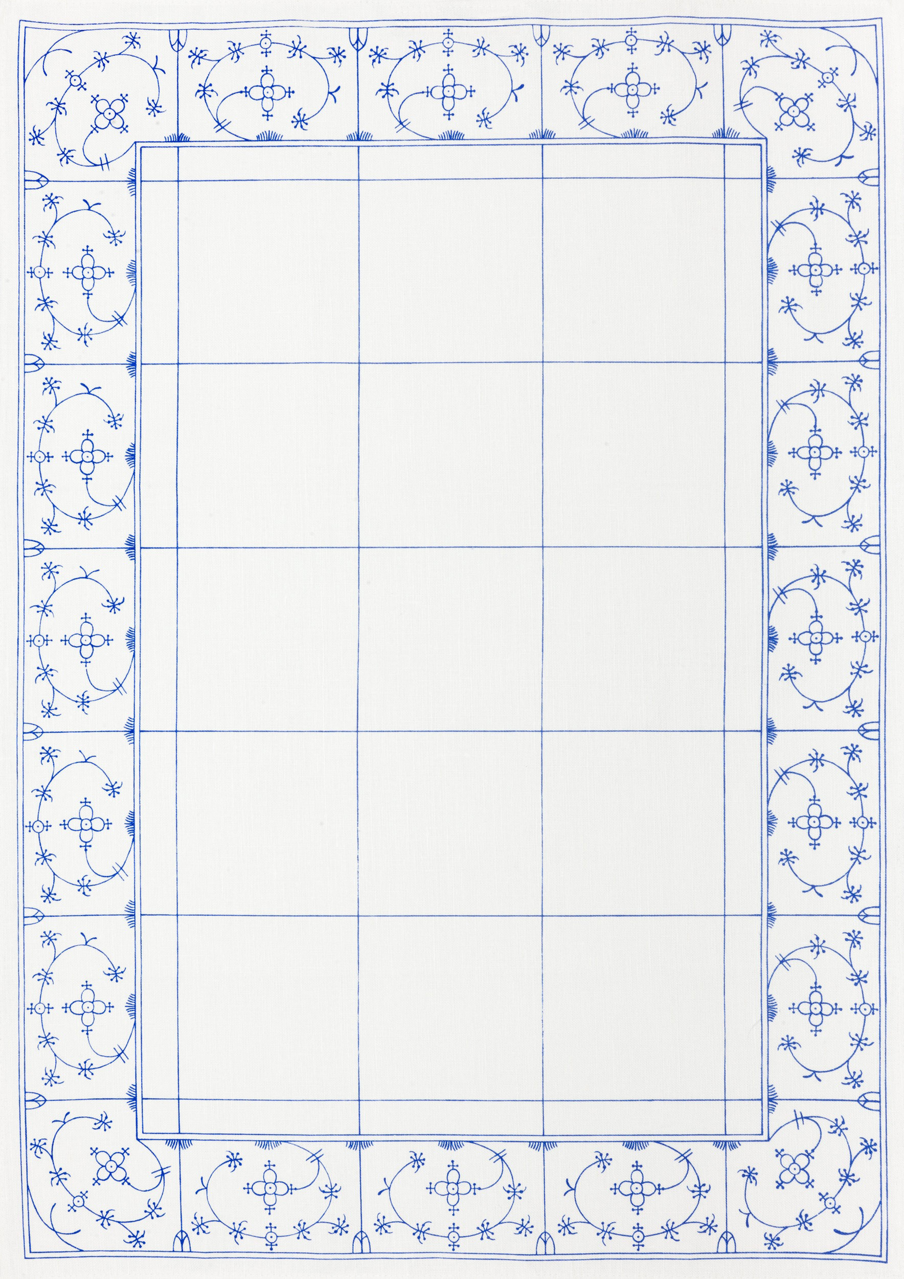 Kracht HL Küchentuch Druck INDISCH BLAU