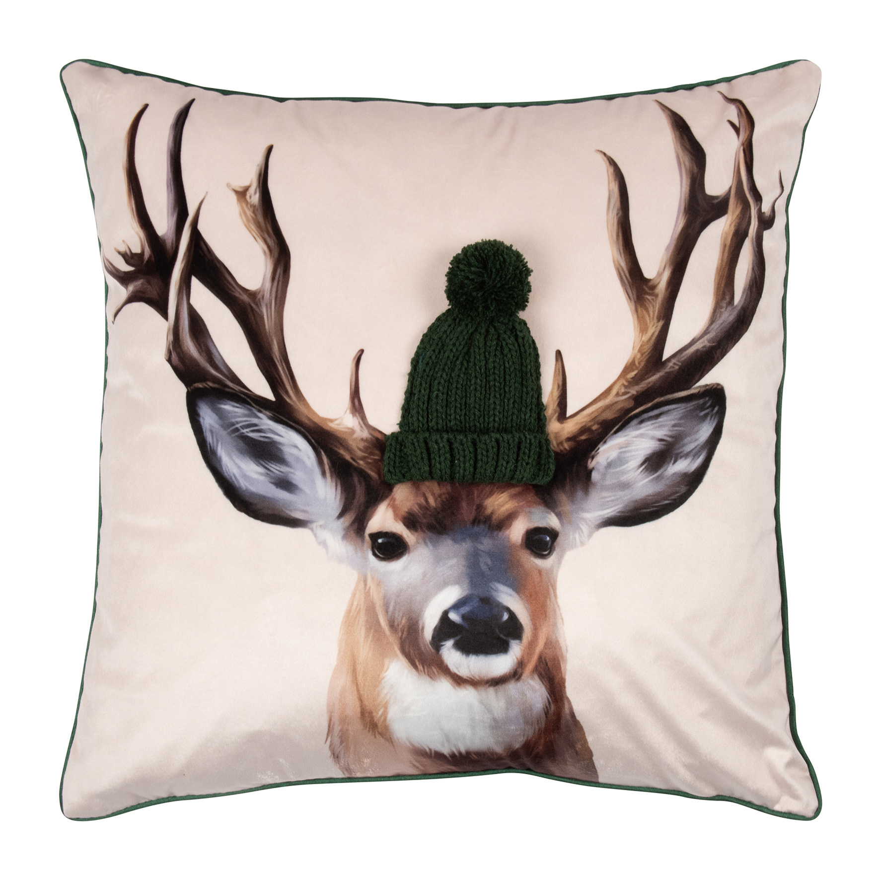 Pad Kissenhülle Reindeer | green