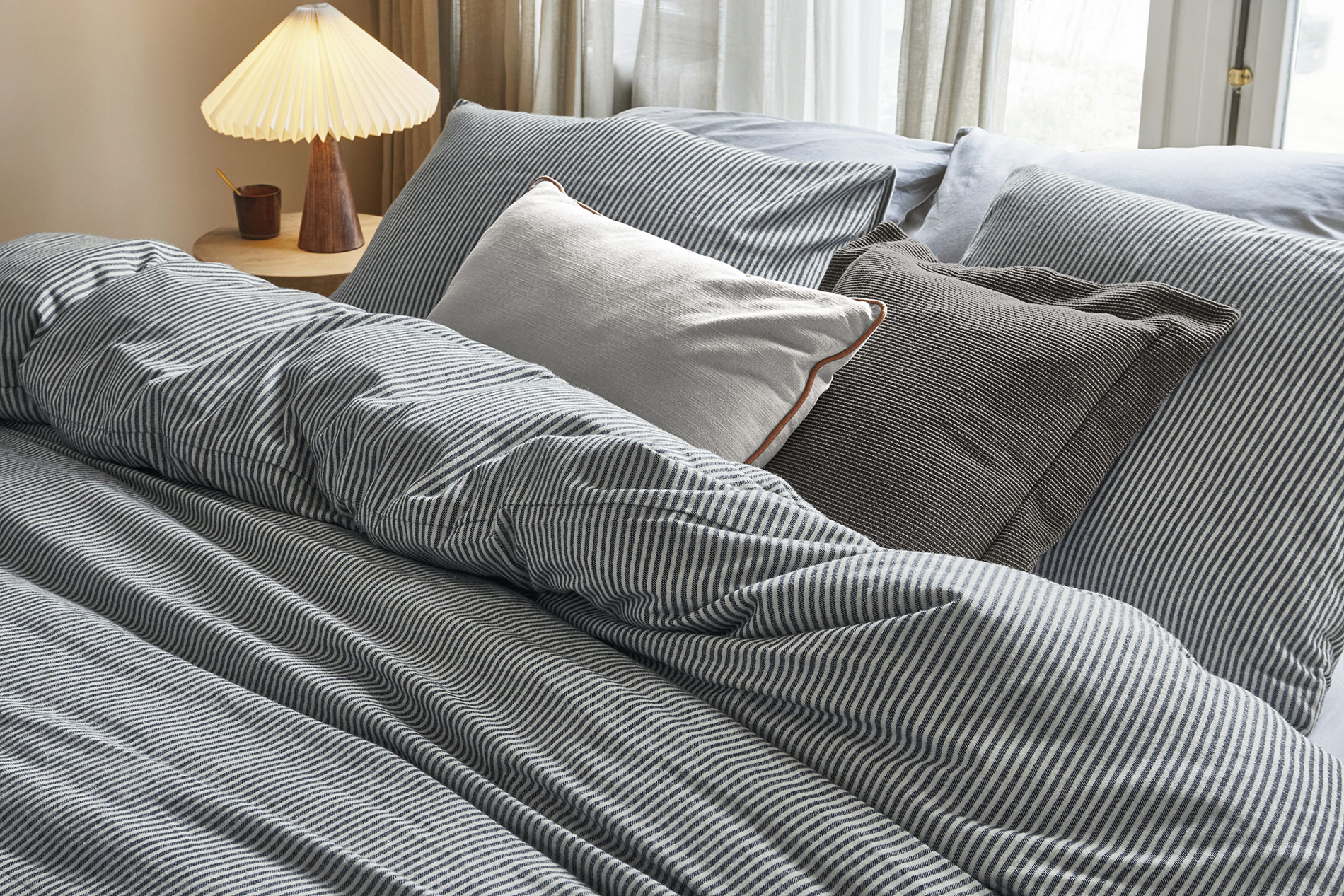 Beddinghouse Flanellbettwäsche Ivan  | schwarz