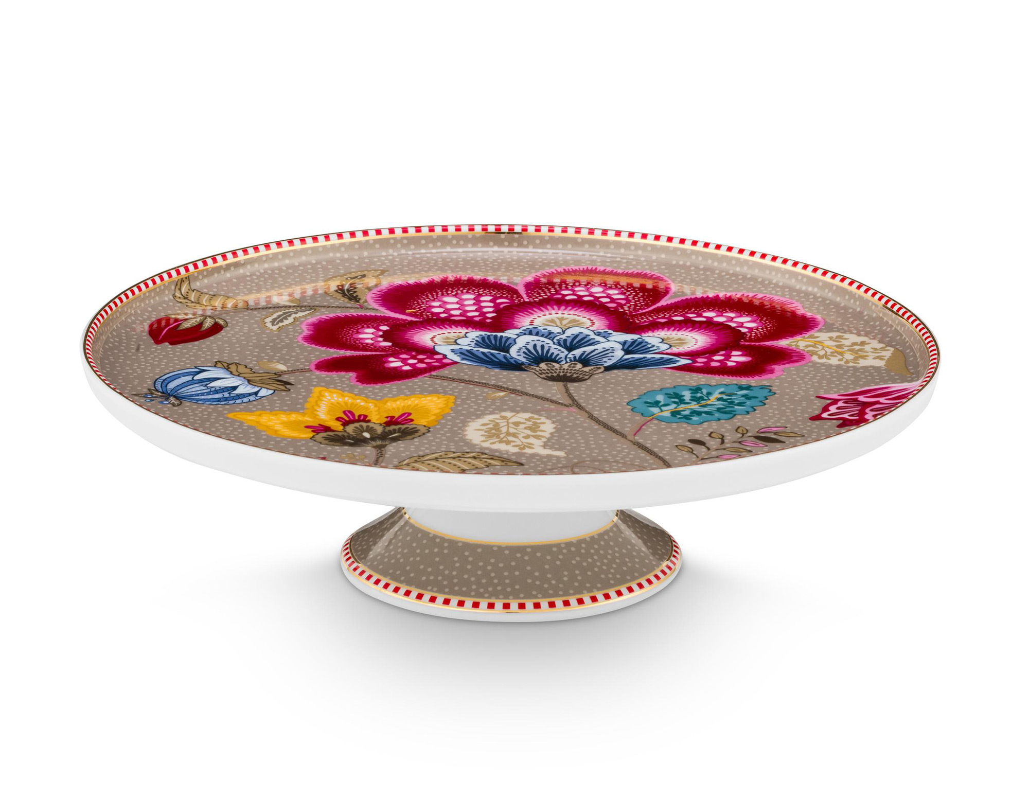 Pip Studio Mini-Kuchenteller Blooming Tales | Fantasy Khaki