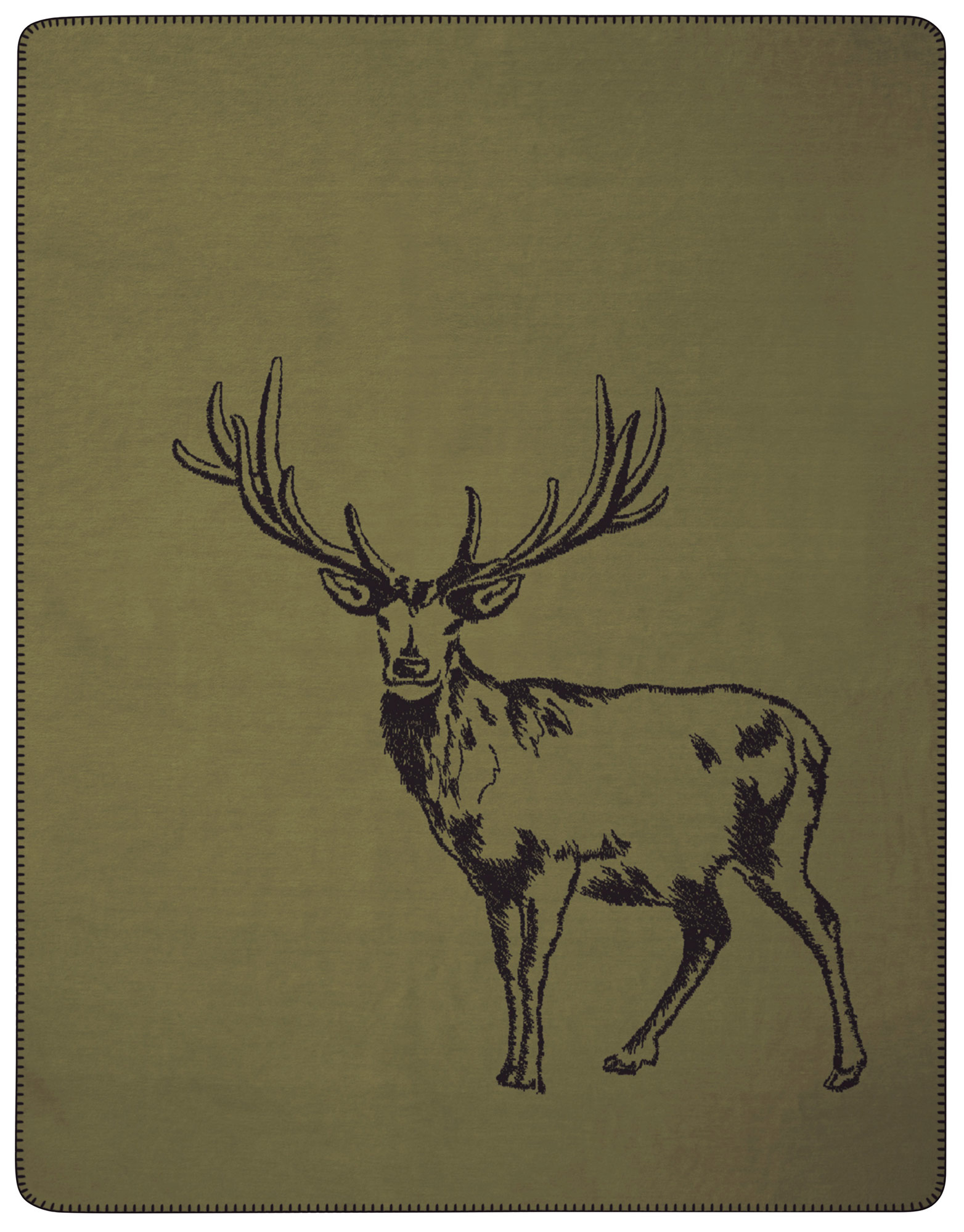 Biederlack Plaid / Decke Deer Green