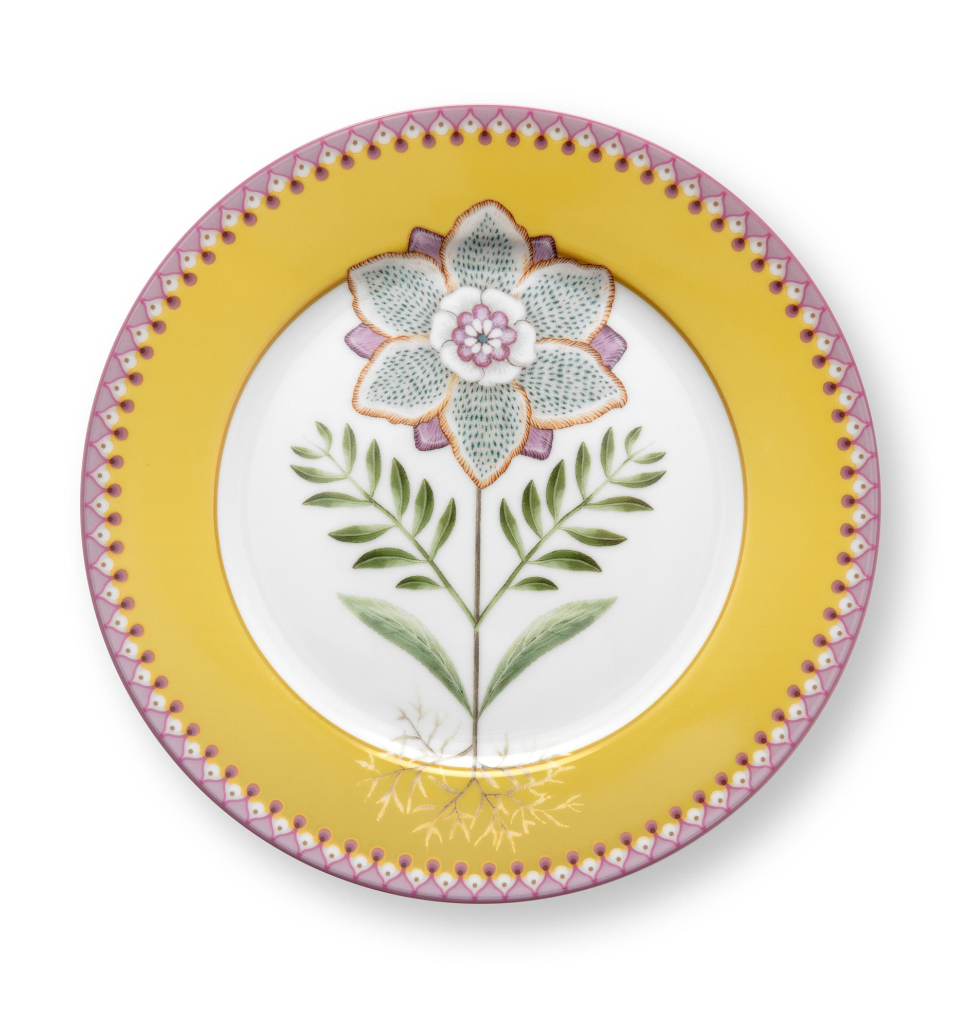 Pip Studio Frühstücksteller Lily & Lotus | Yellow