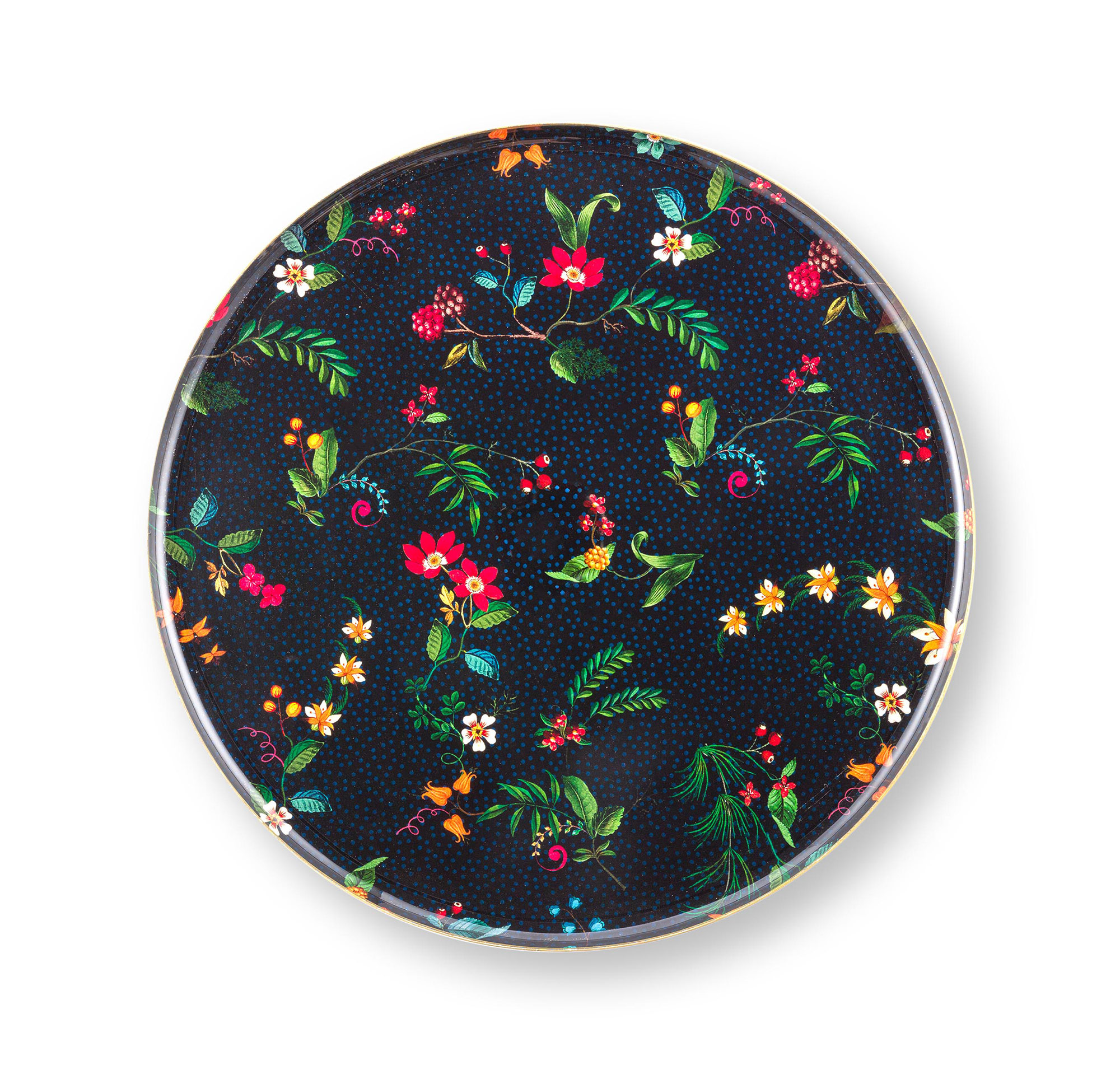 Pip Studio Tortenplatte Metall Berry Blues | blau