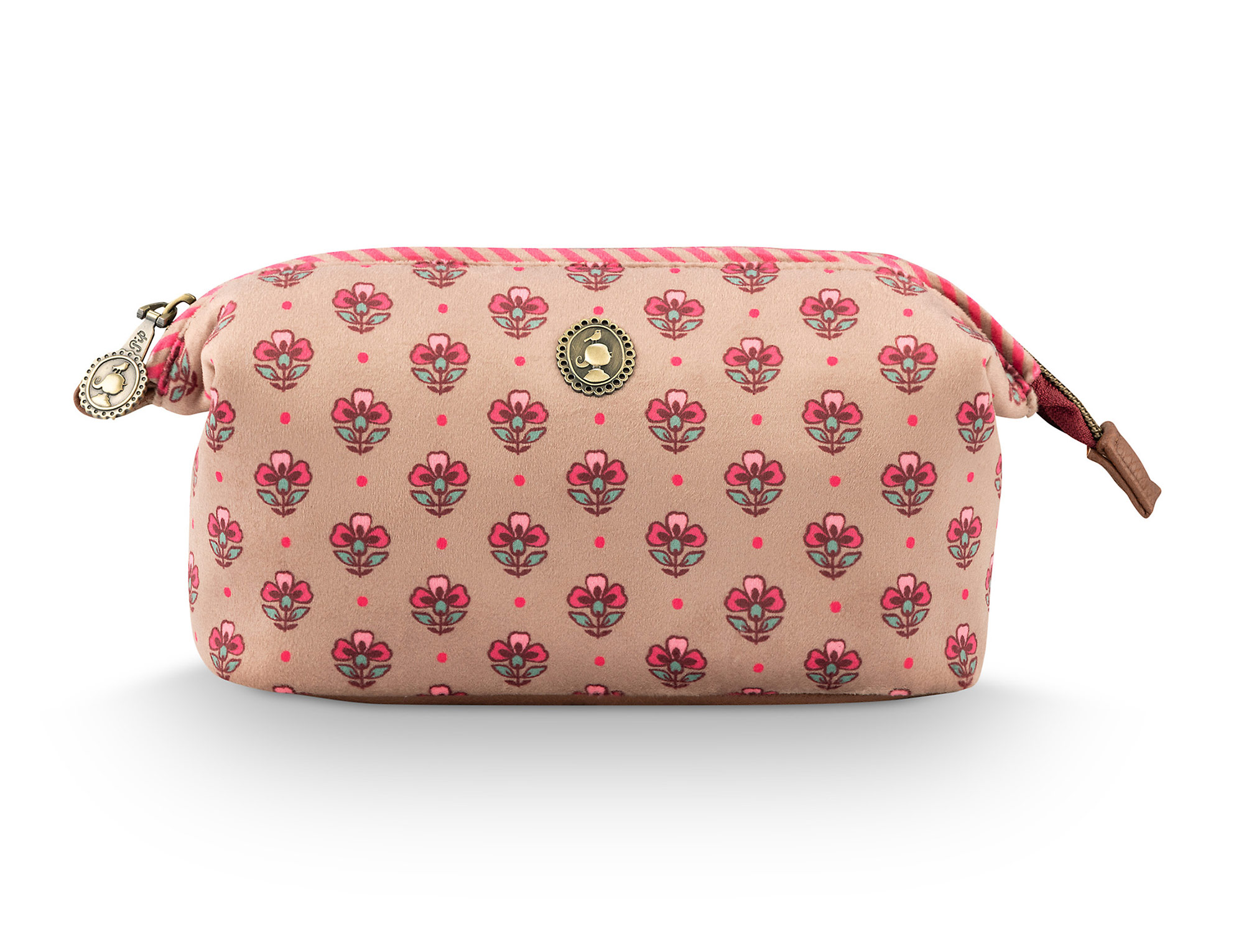 Pip Studio Kosmetiktasche Jaipur Flower | sand-pink