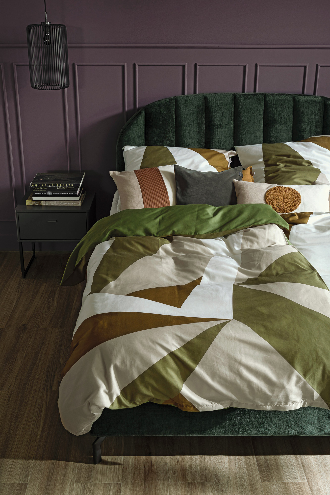 Schöner Wohnen Kollektion Satin Bettwäsche ORIGAMI | 090 grü