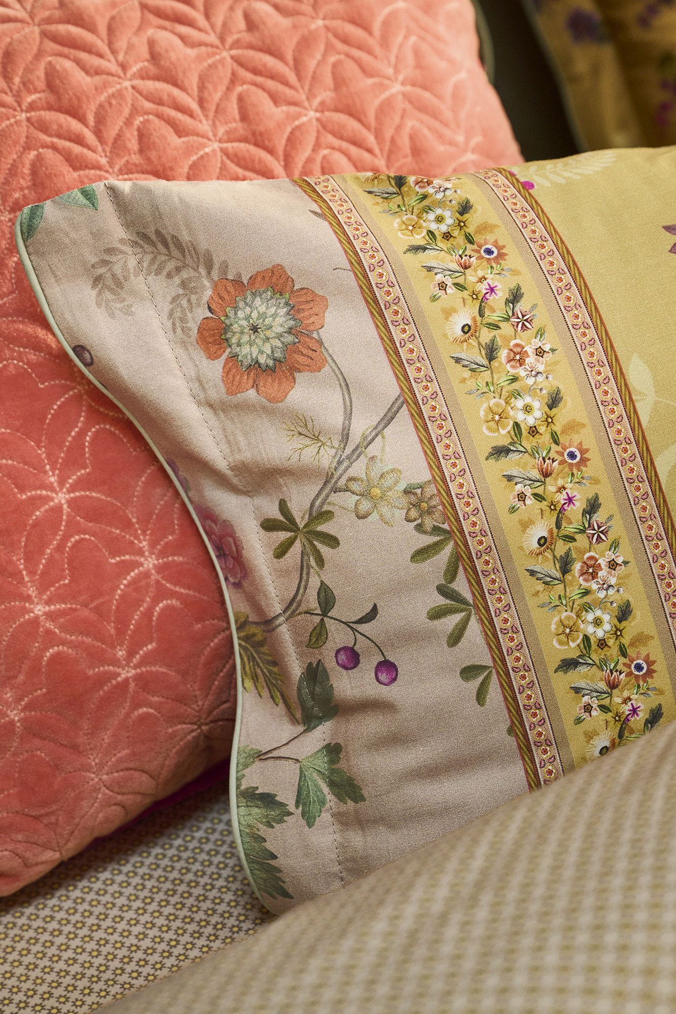 Pip Studio Kissenhülle Bodhi Flower | Gelb
