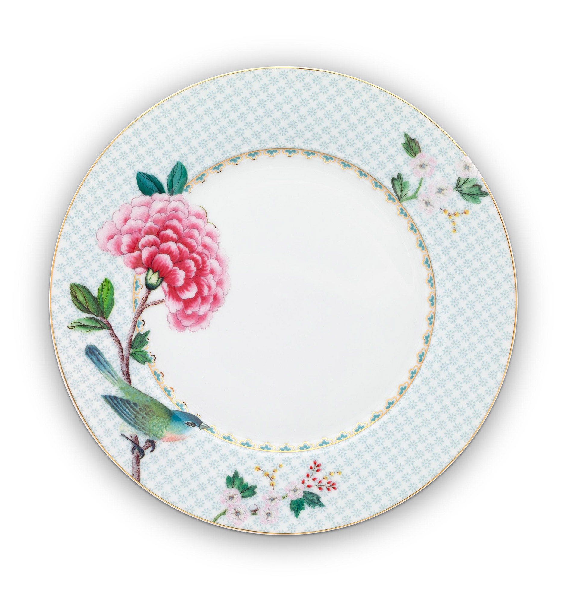 Pip Studio Frühstücksteller Blushing Birds | weiss