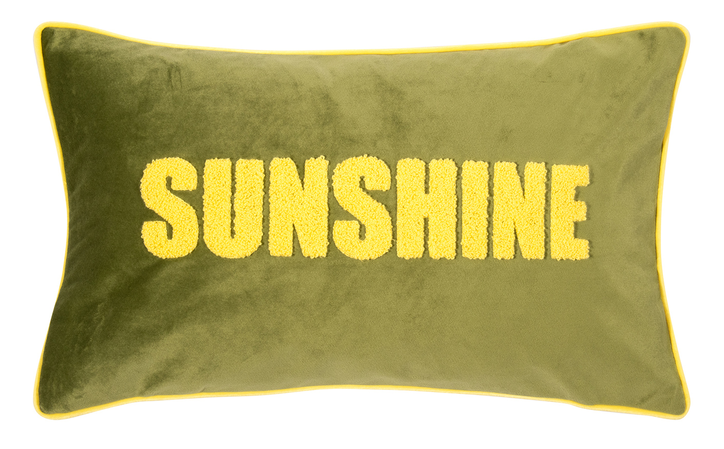 Pad Kissenhülle Letters SUNSHINE | yellow-green