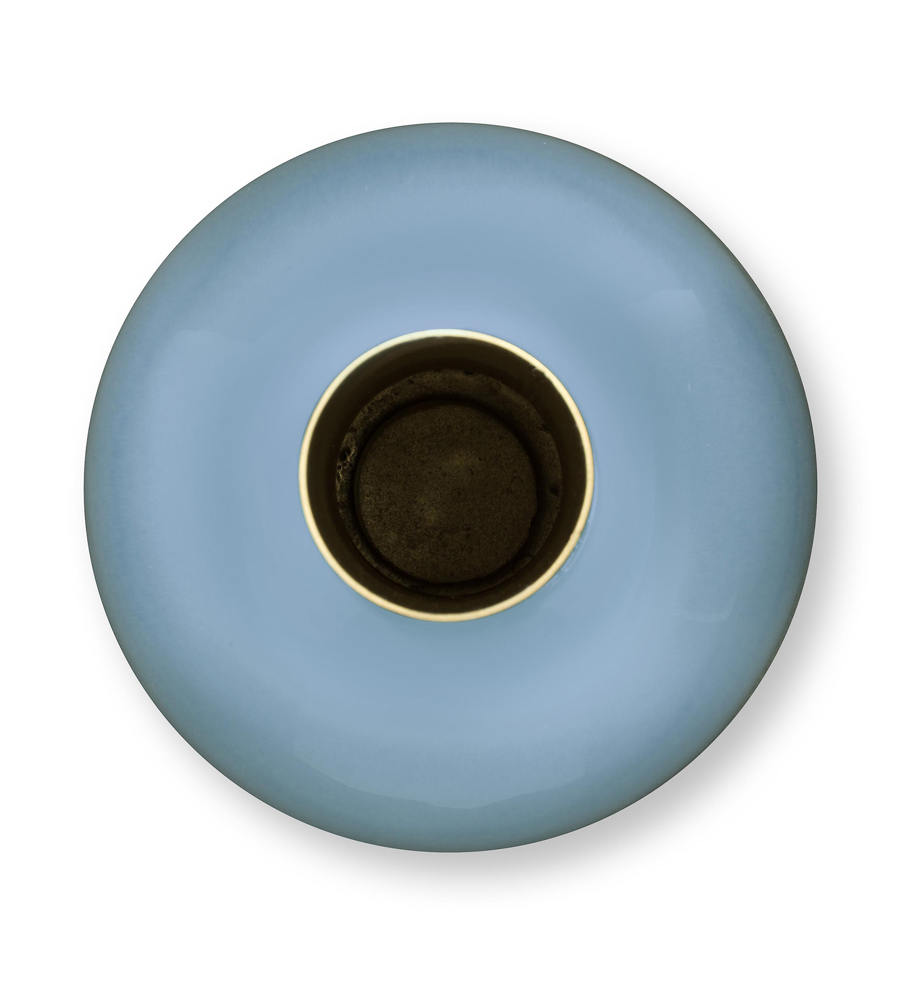 Pip Studio Vase Metall medium Blue Bird | hellblau