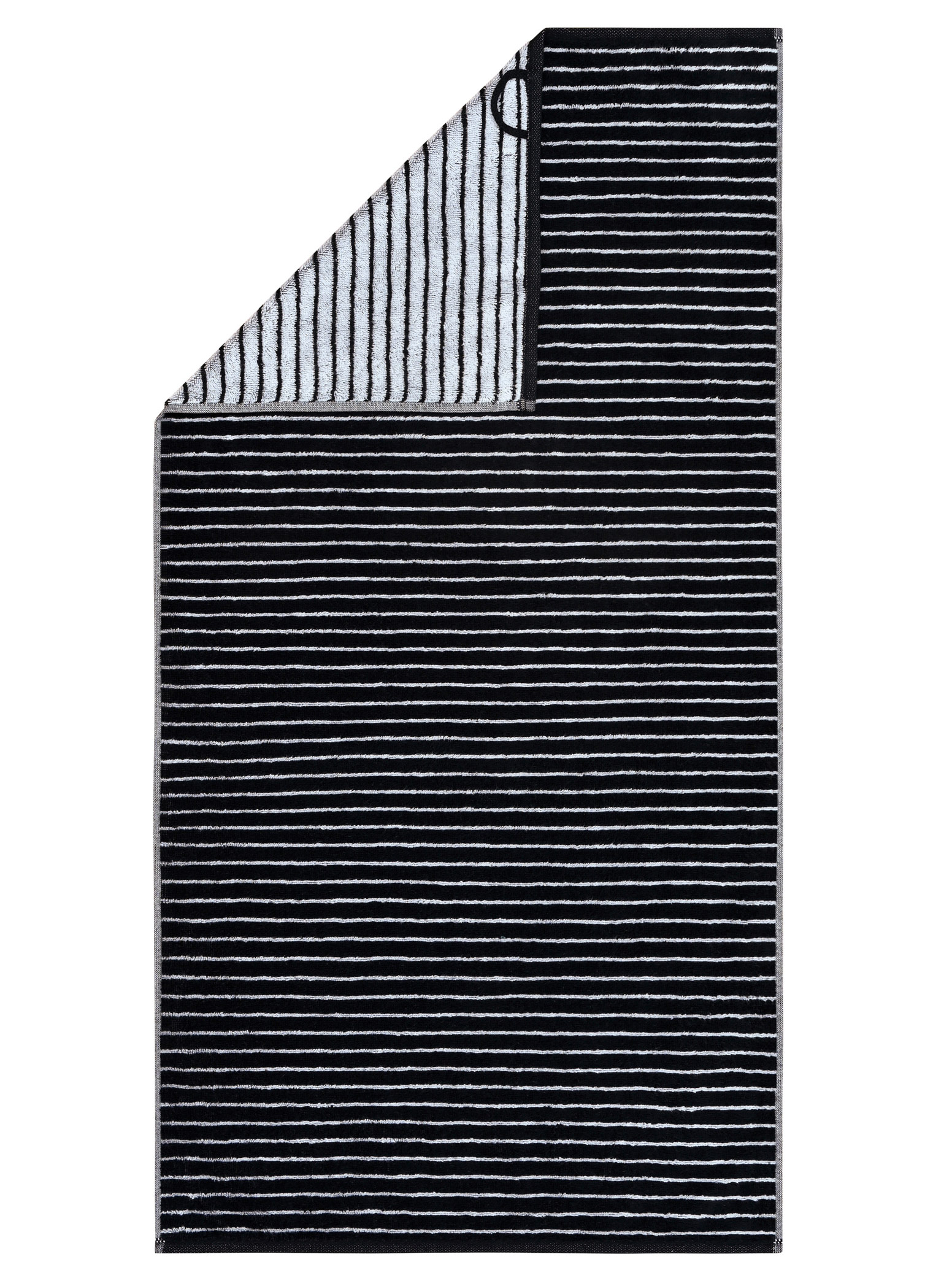 Cawö Handtuch Black&White 6280 | 96 schwarz/weiß