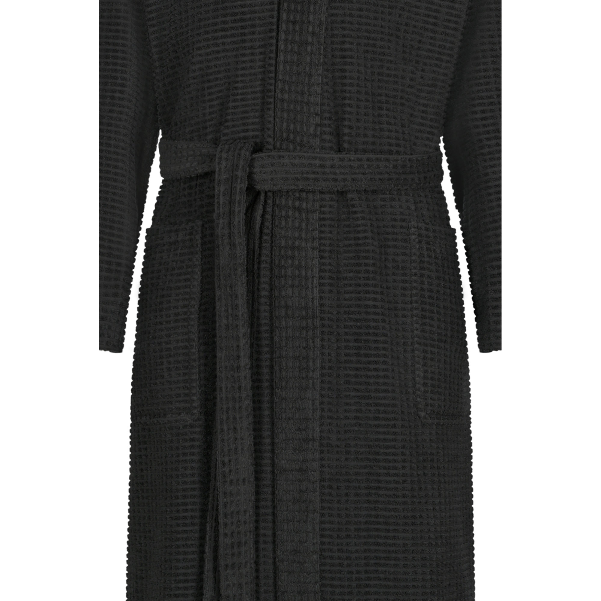 Cawö Herren Kimono-Bademantel 6526 | 740 basalt