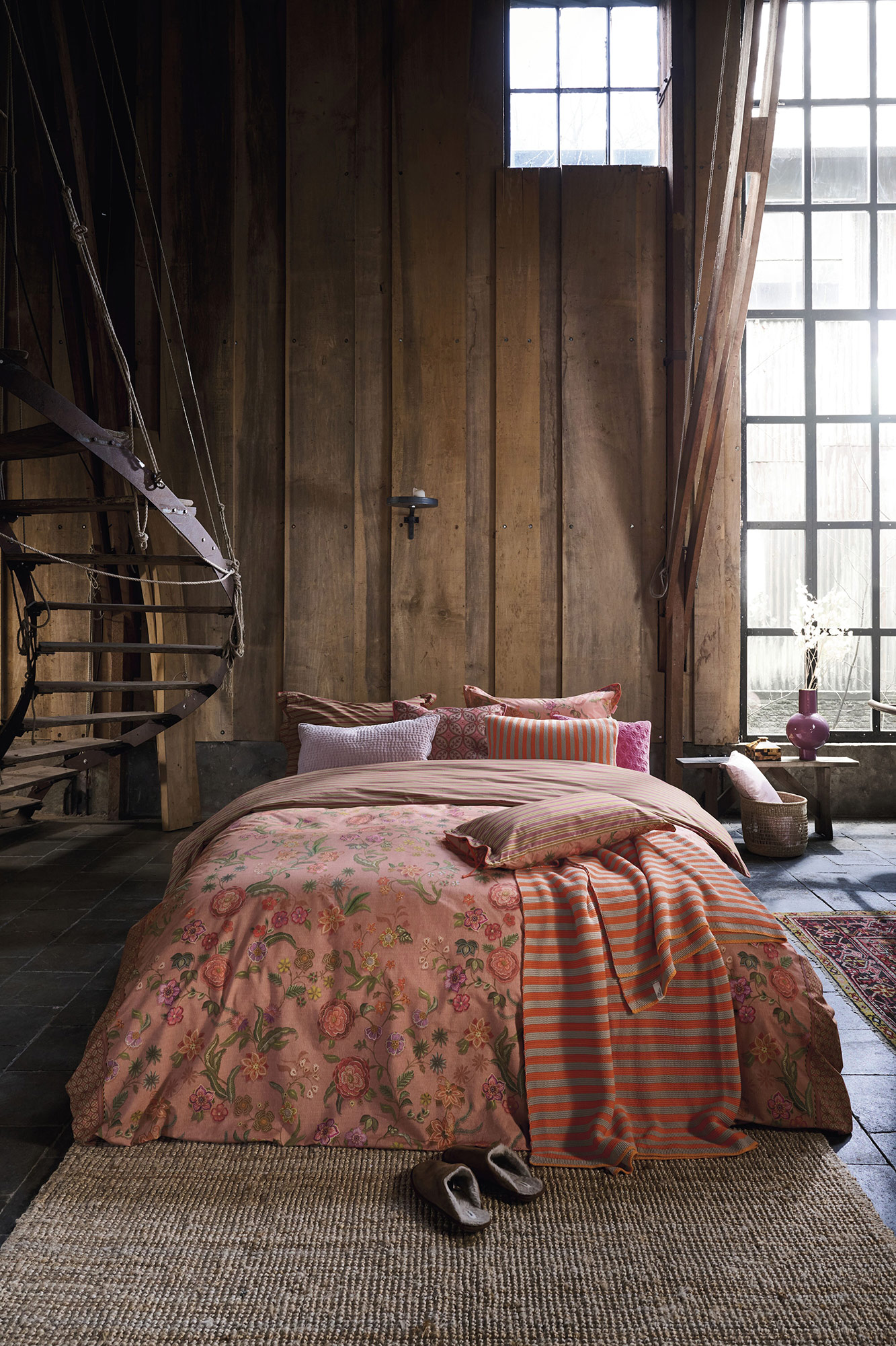 Pip Studio Perkalbettwäsche Coco Flower | Coral