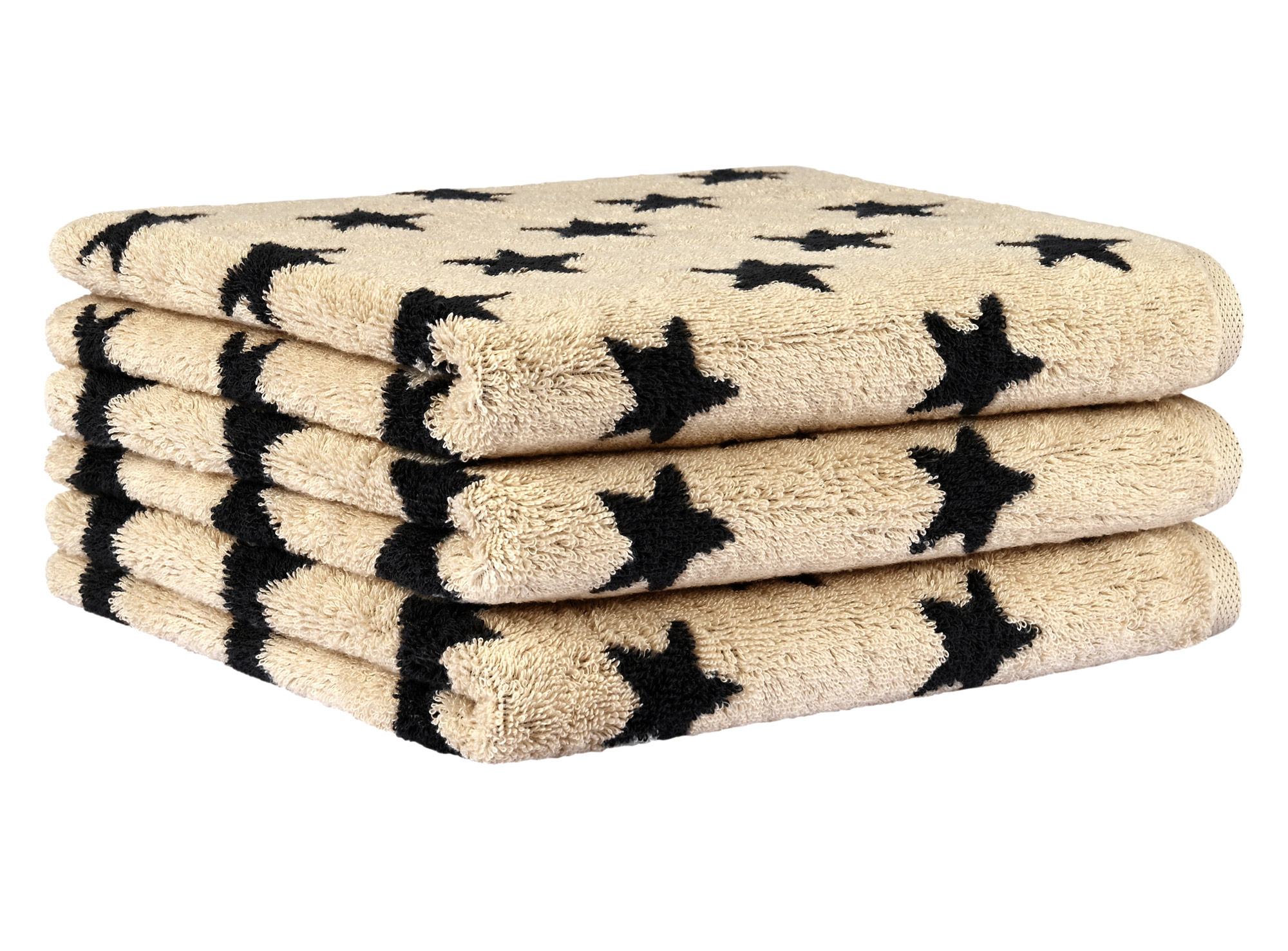 Cawö Handtuch New Stars 6261 | 37 beige/basalt