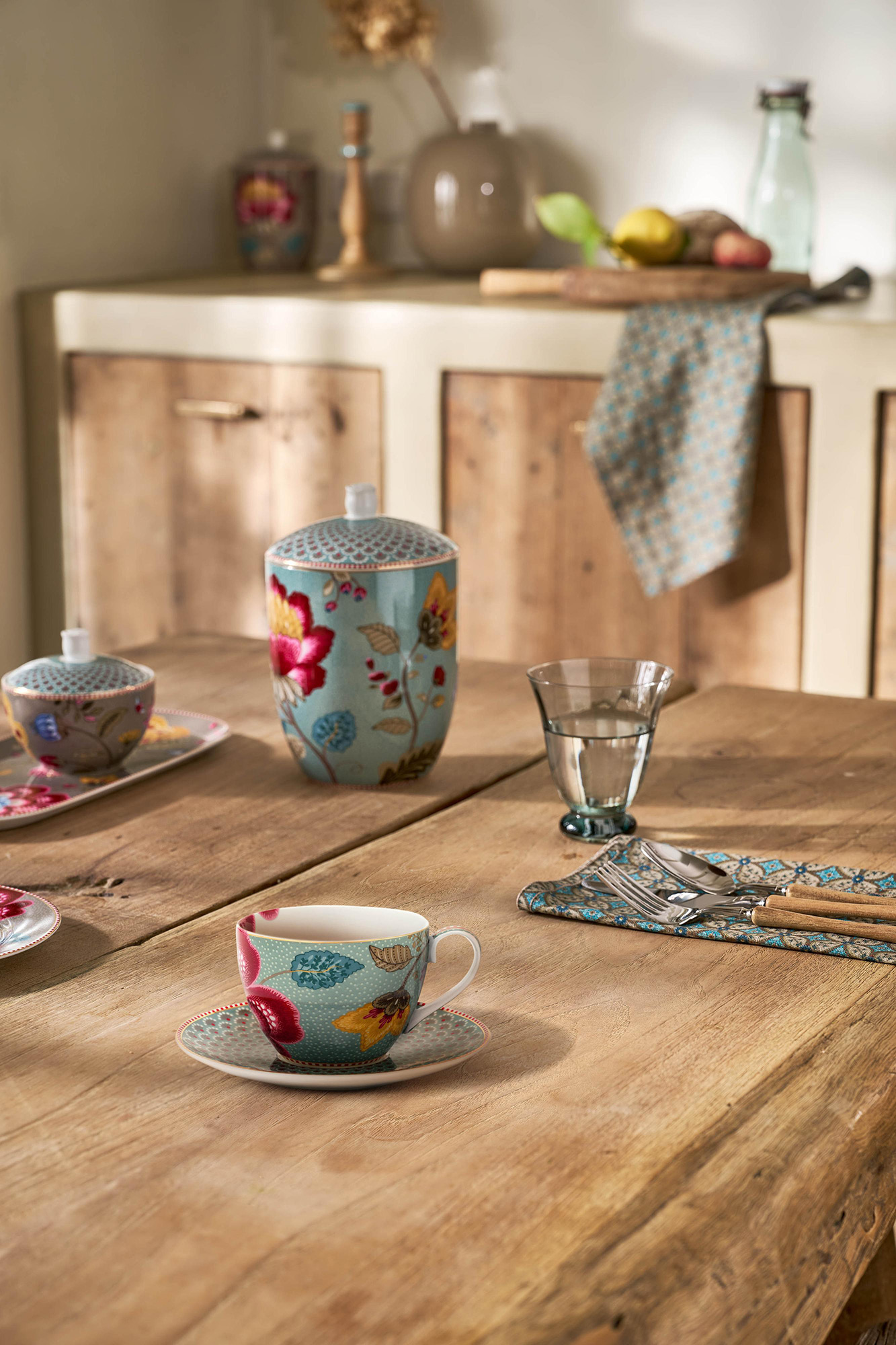 Pip Studio Espressotasse und Untertasse Blooming Tales | Blu