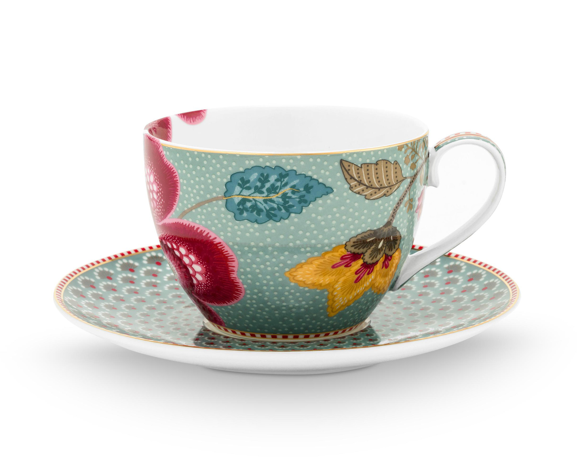 Pip Studio 2er Set Tassen und Untertassen Blooming Tales | B