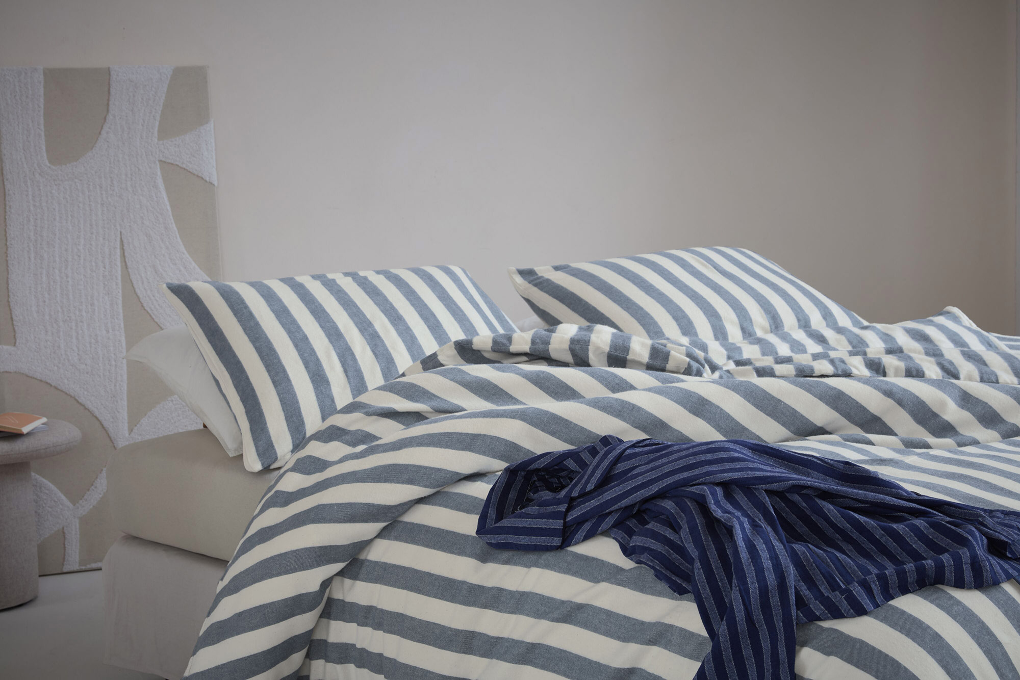 Beddinghouse Flanellbettwäsche Jamie | blau