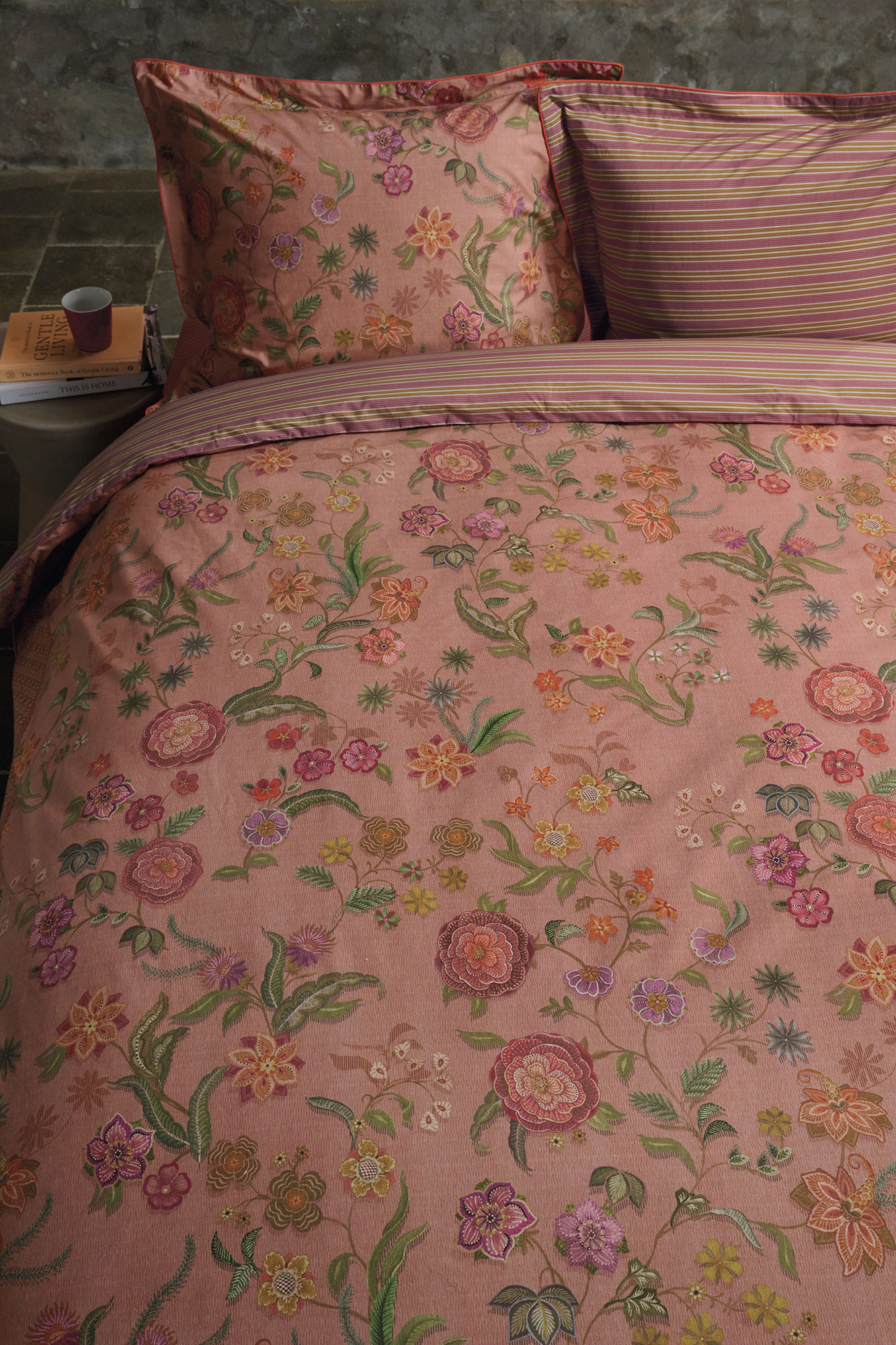 Pip Studio Perkalbettwäsche Coco Flower | Coral